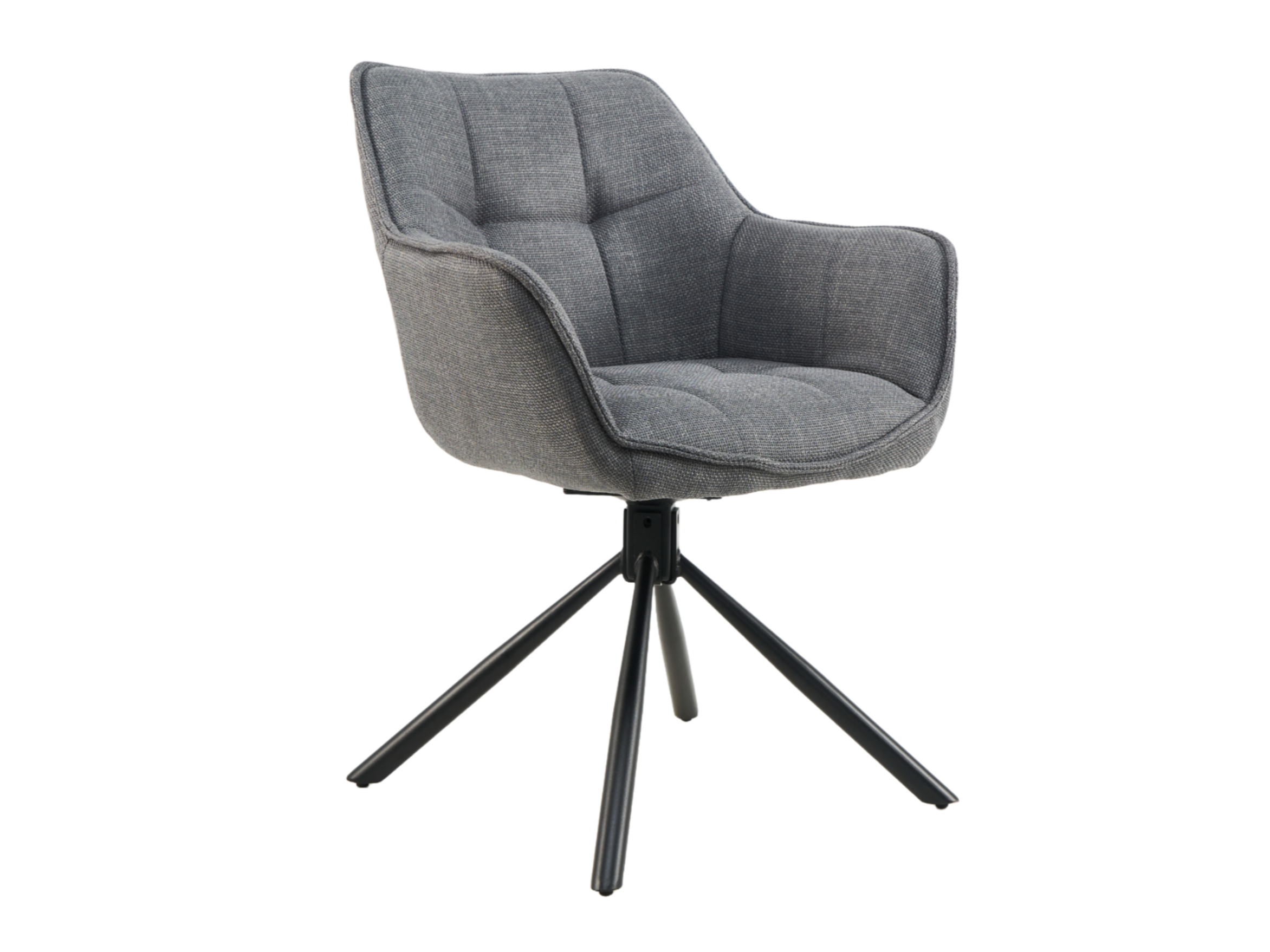 Зображення з  Стілець поворотний R-69 сірий + чорний