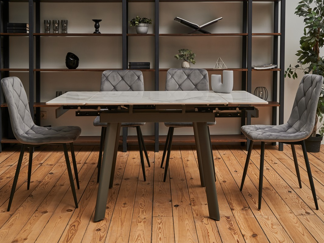 Зображення з  Керамічний стіл TM-80 каса вайт + сірий