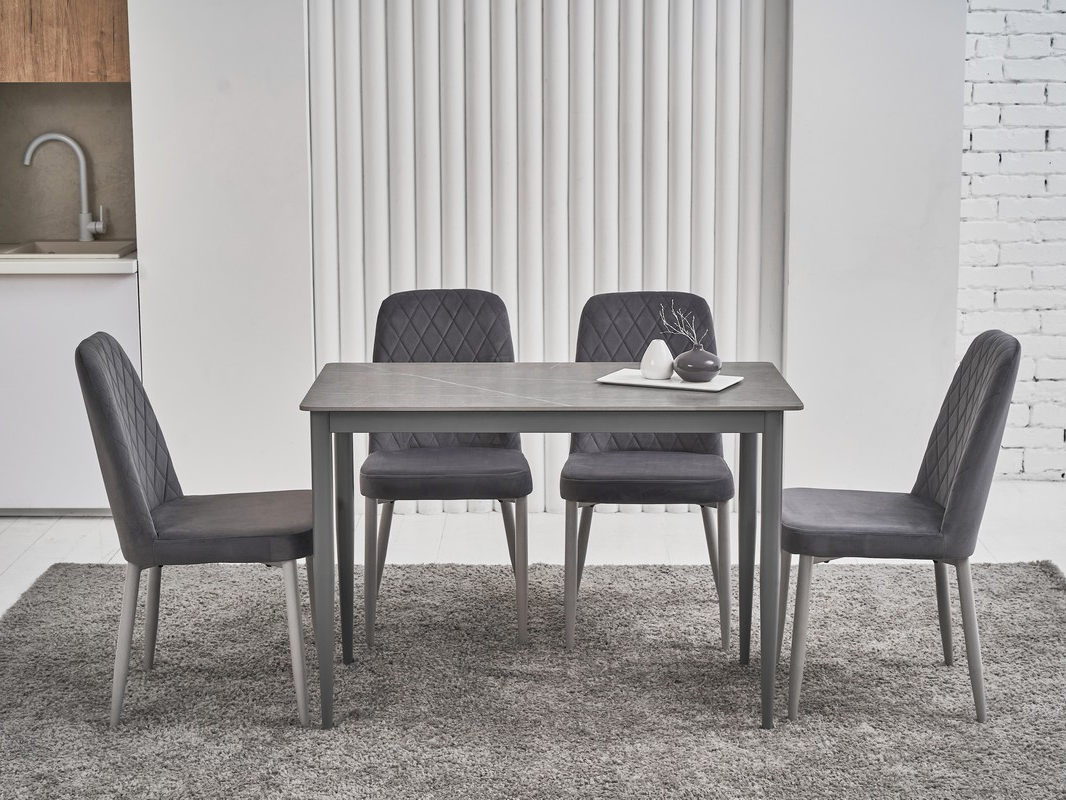 Зображення з  Обідній керамічний стіл TM-110 петра грей + сірий