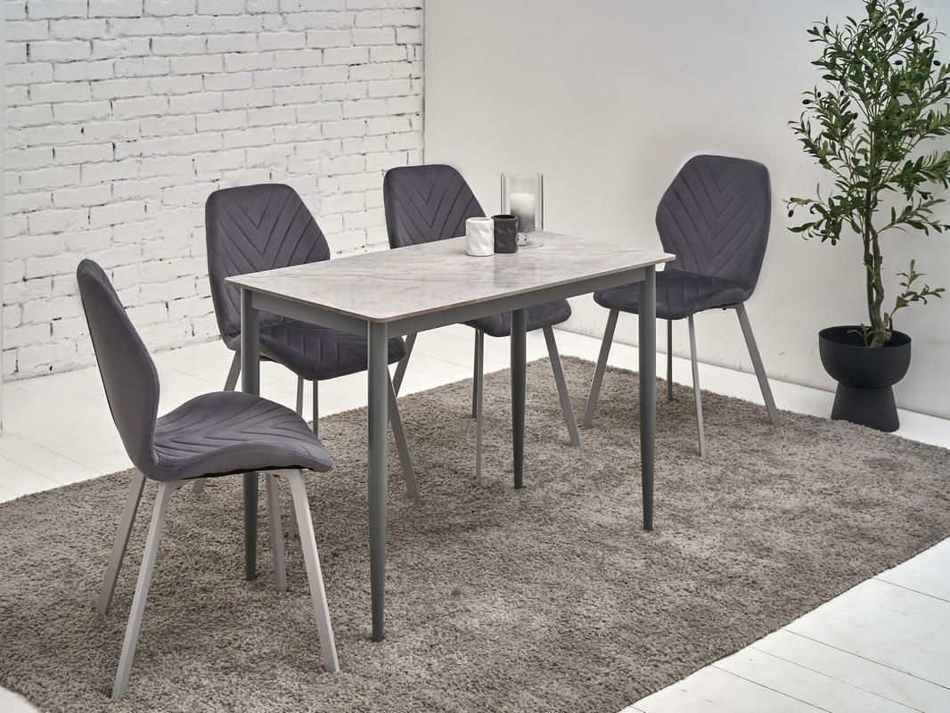 Зображення з  Обідній керамічний стіл TM-110 ребекка грей + сірий