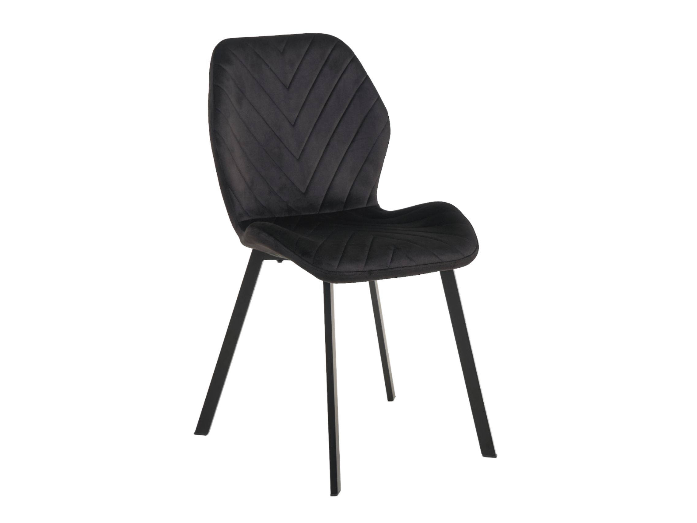 Зображення з  Стілець N-54 чорний велюр + чорний