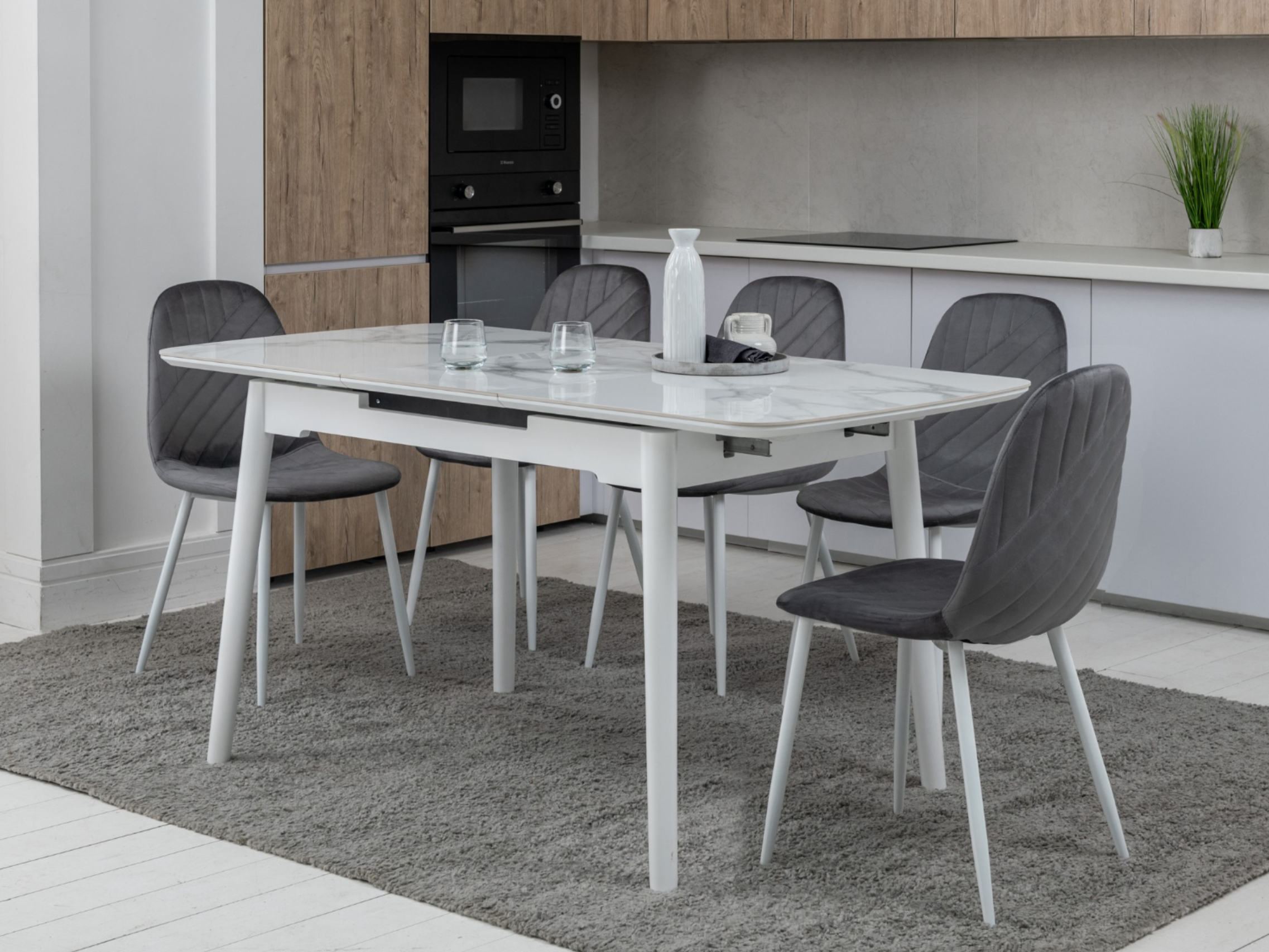 Зображення з  Керамічний стіл TM-76 вайт клауд + білий