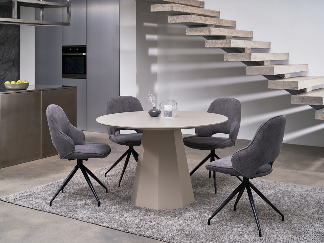 Зображення з  Стіл круглий поліуретановий МДФ TM-200 теплий пісок