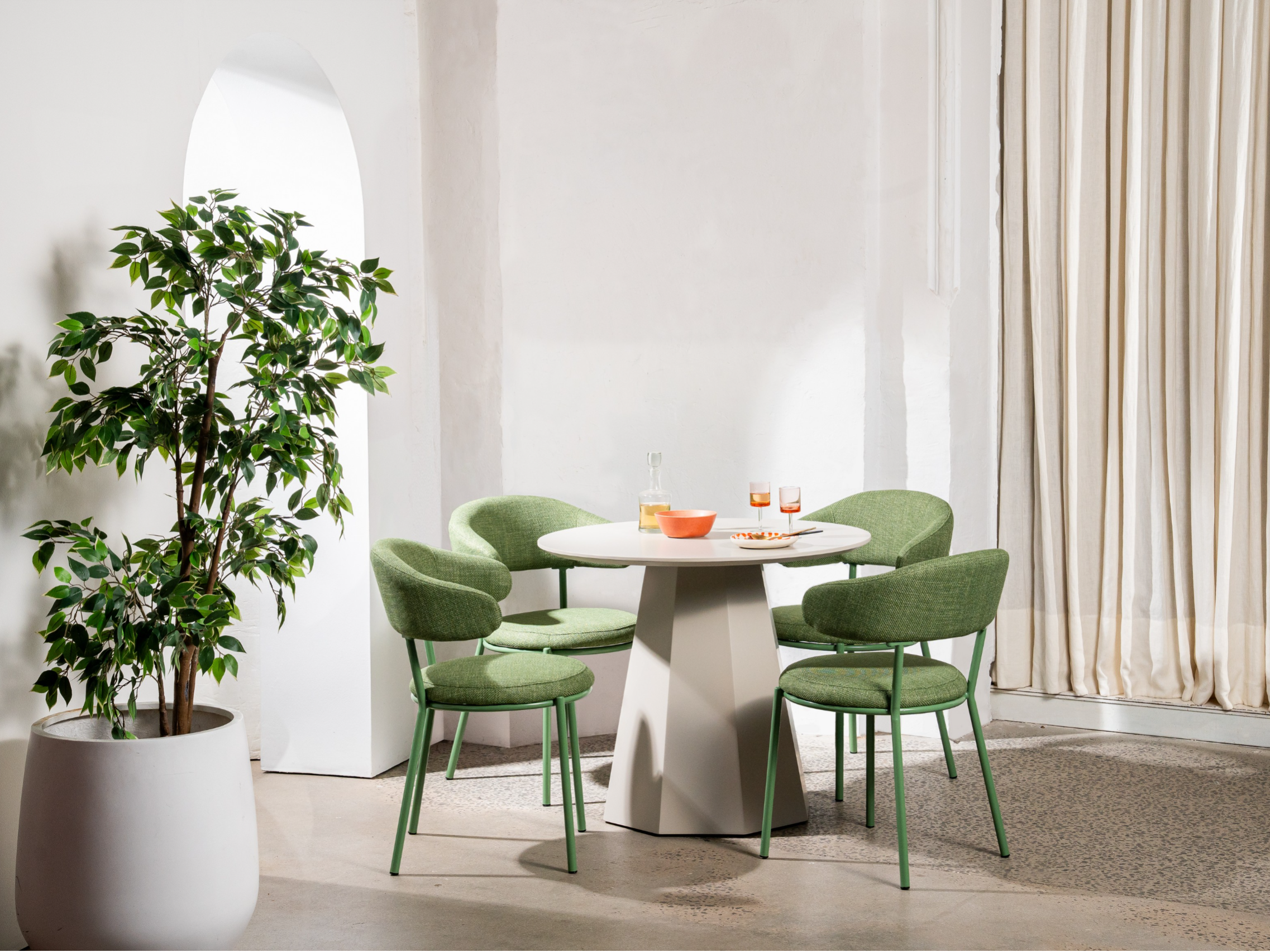 Зображення з  Стіл круглий поліуретановий МДФ TM-200-1 теплий пісок