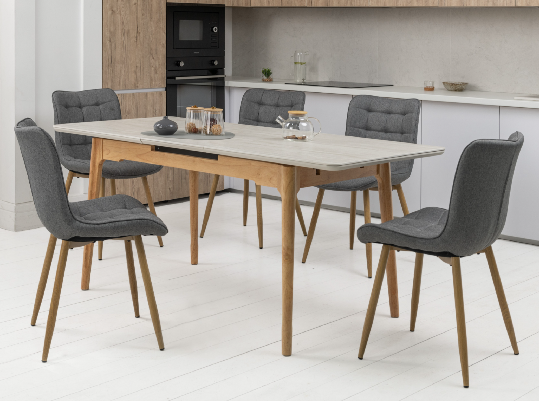 Зображення з  Керамічний стіл TM-89 травертін + дуб