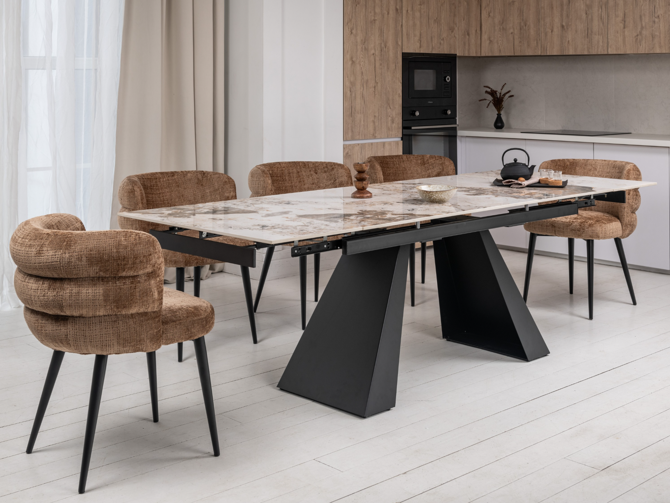 Зображення з  Керамічний стіл Чезаре TML-1100 патагонія + чорний