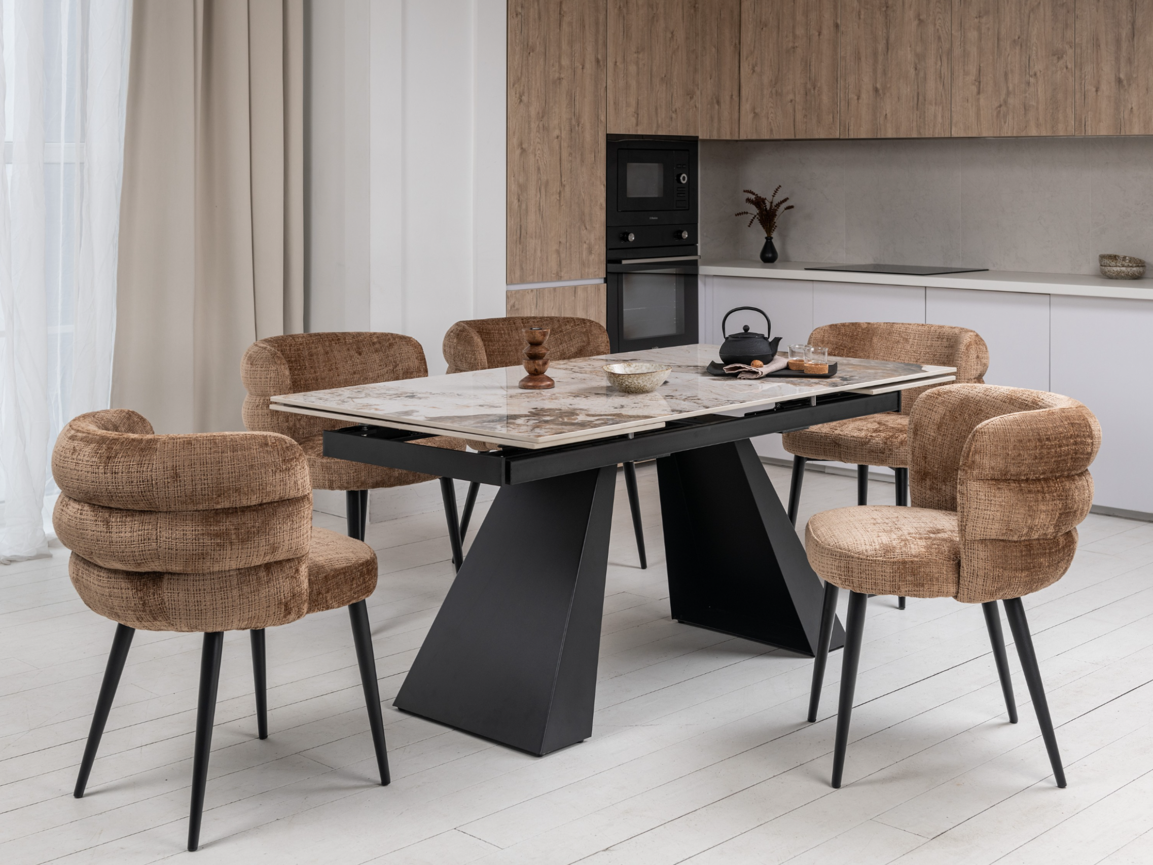 Зображення з  Керамічний стіл Чезаре TML-1100 патагонія + чорний