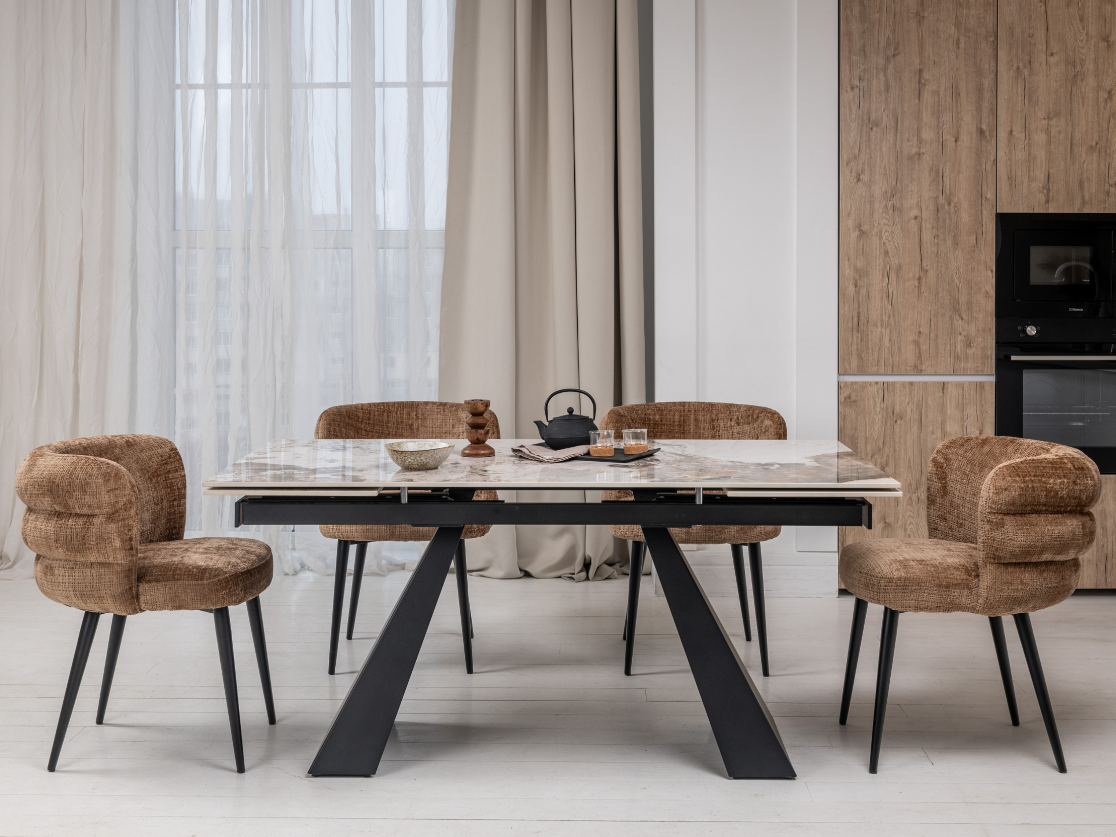 Зображення з  Керамічний стіл Чезаре TML-1100 патагонія + чорний