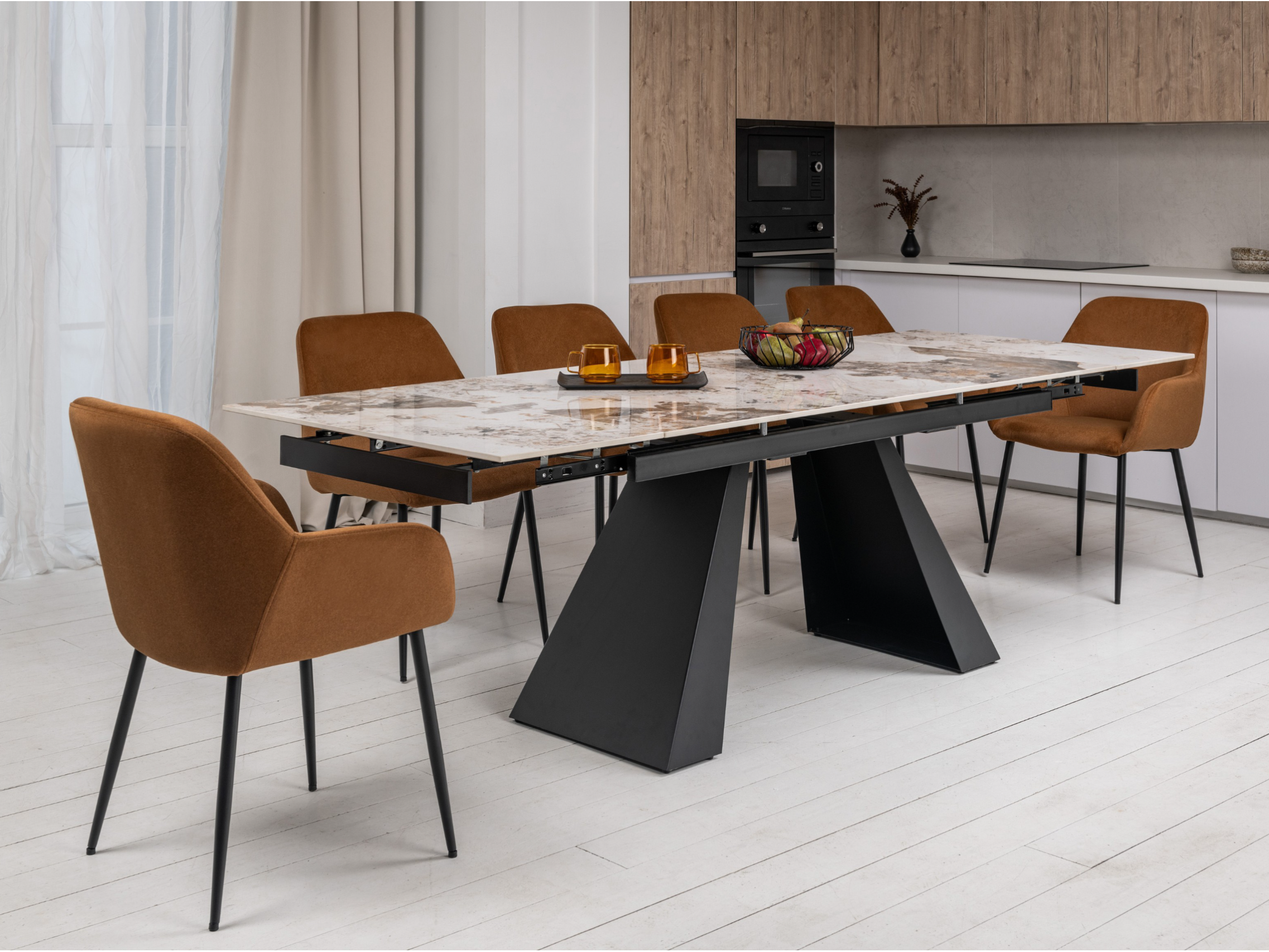 Зображення з  Керамічний стіл Чезаре TML-1100 патагонія + чорний