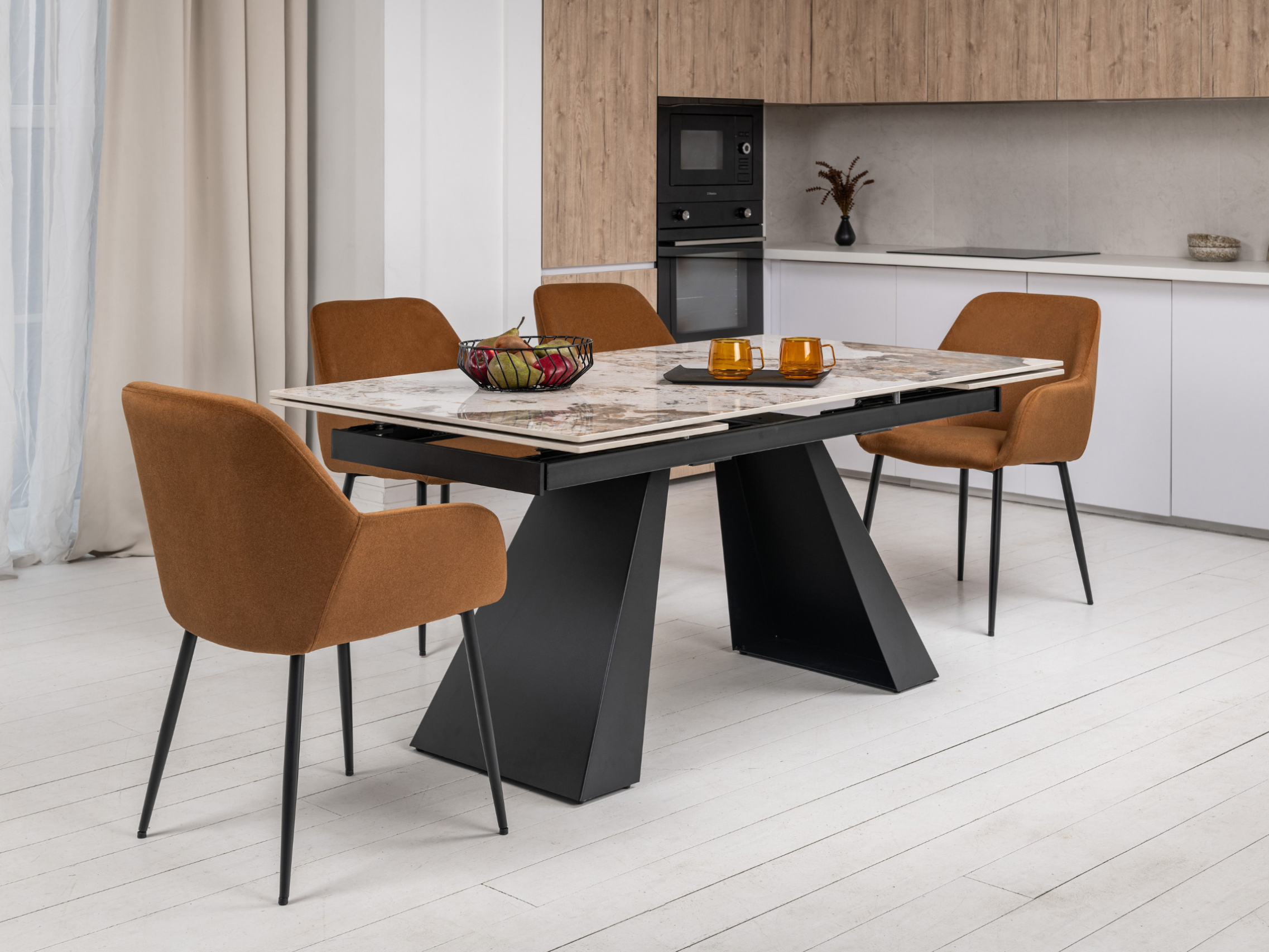 Зображення з  Керамічний стіл Чезаре TML-1100 патагонія + чорний