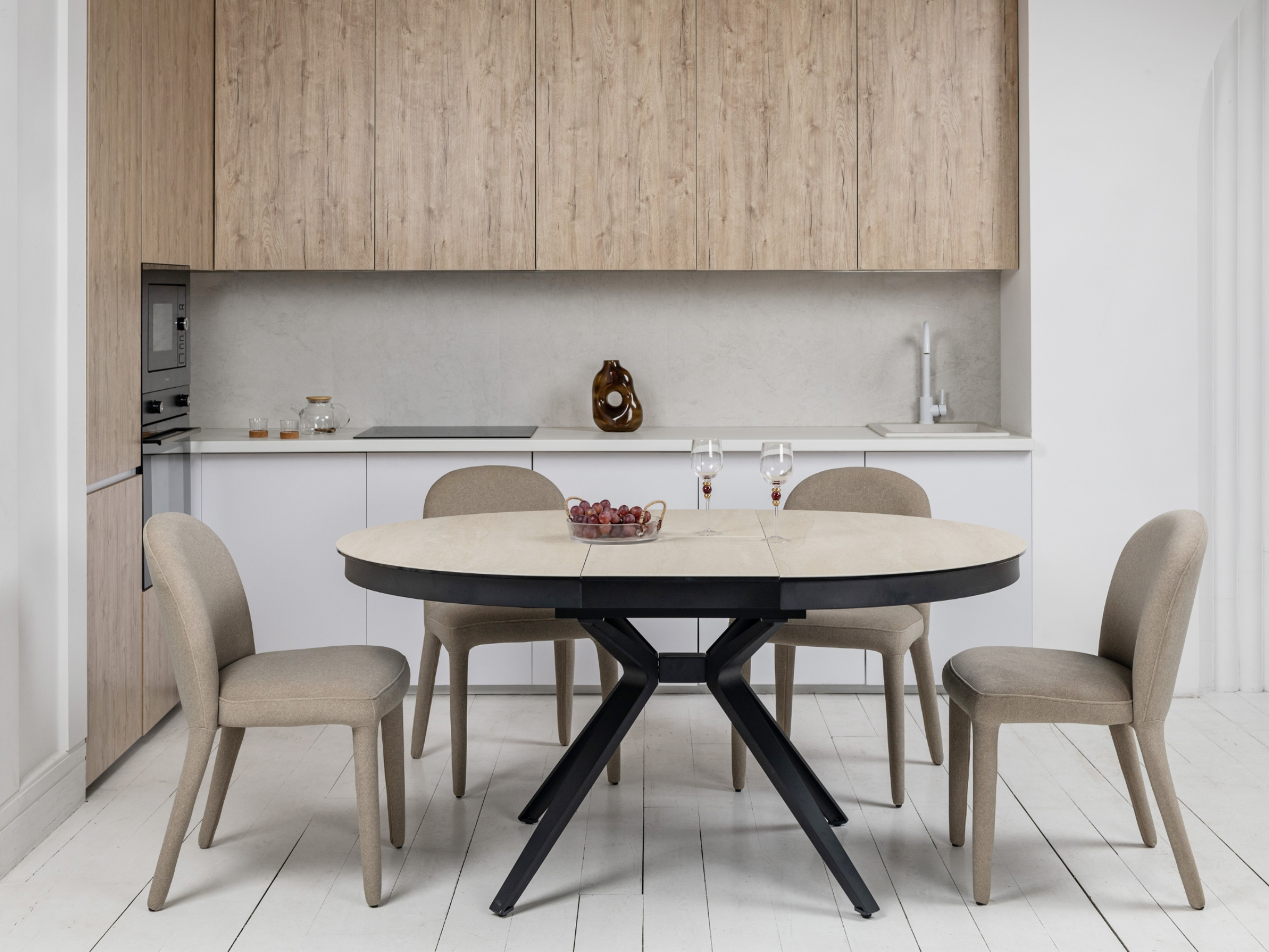 Зображення з  Керамічний стіл Ноемі TML-996 вествуд + чорний