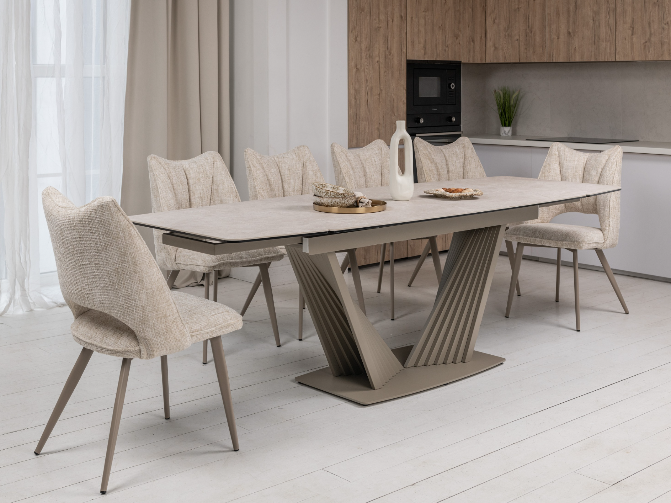 Зображення з  Керамічний стіл Феліче TML-1000 сахара + бежевий