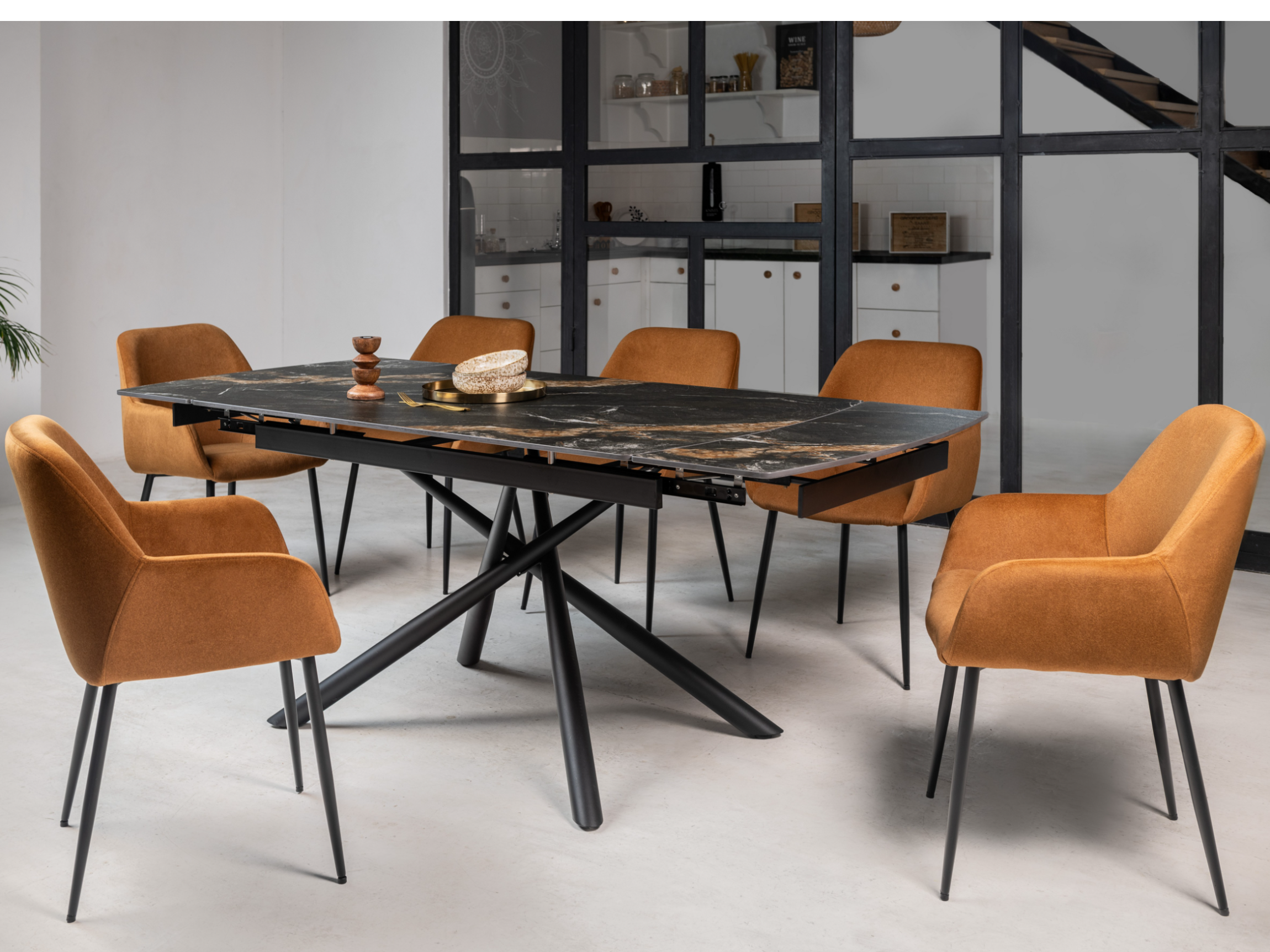 Зображення з  Керамічний стіл Піно TML-1200-1 п'єр блек + чорний