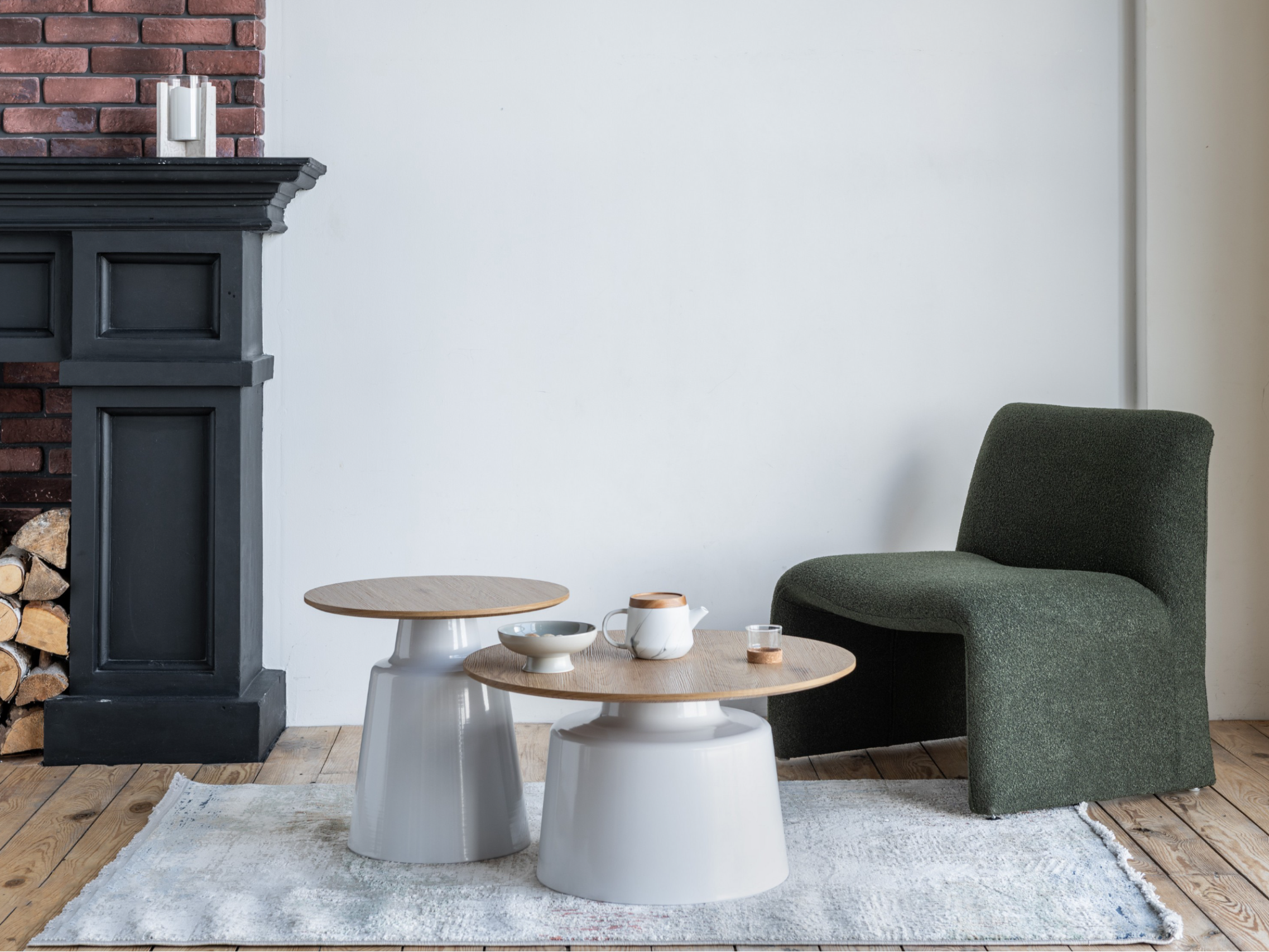 Зображення з  Комплект журнальних столів CT-50 Ютта дуб + білий