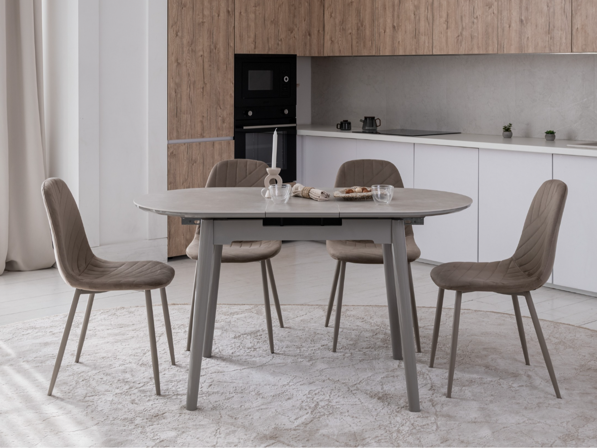 Зображення з  Керамічний стіл TM-85 бардиліо лайт + сірий