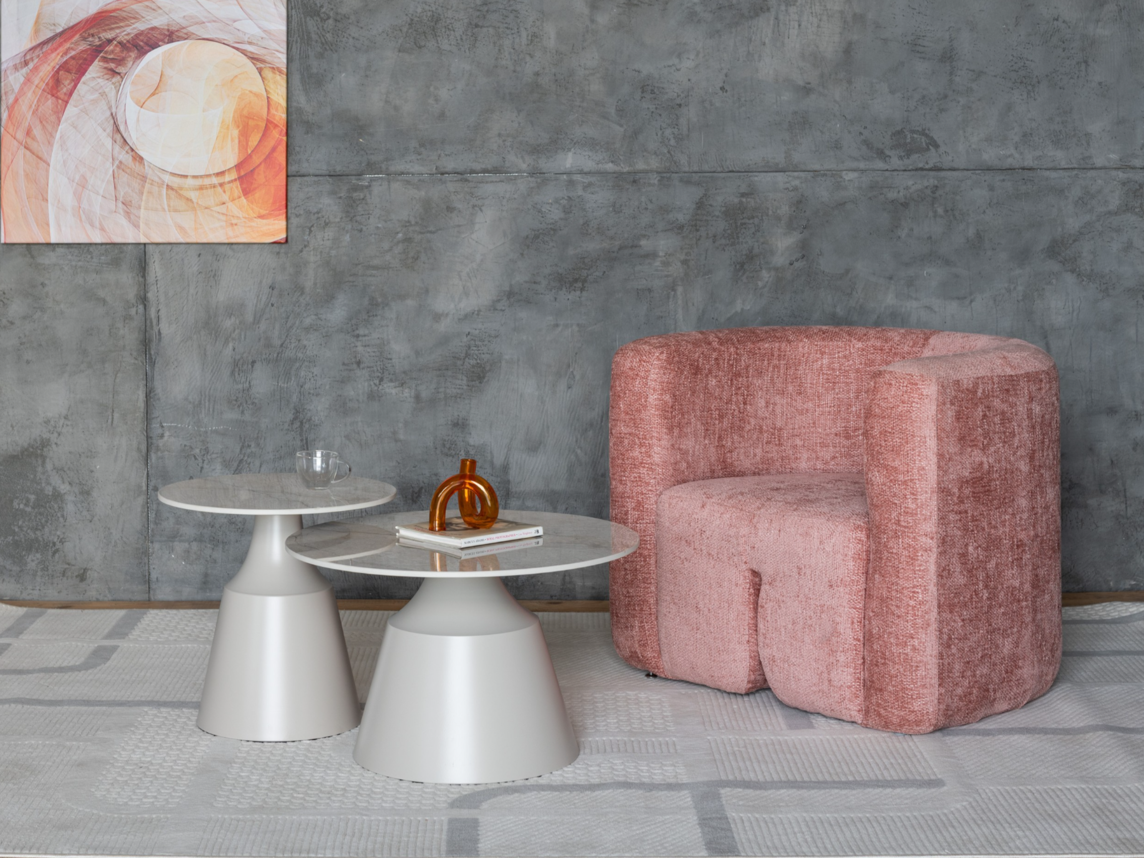 Зображення з  Комплект журнальних столів CT-42 Дадді містік грей + капучино