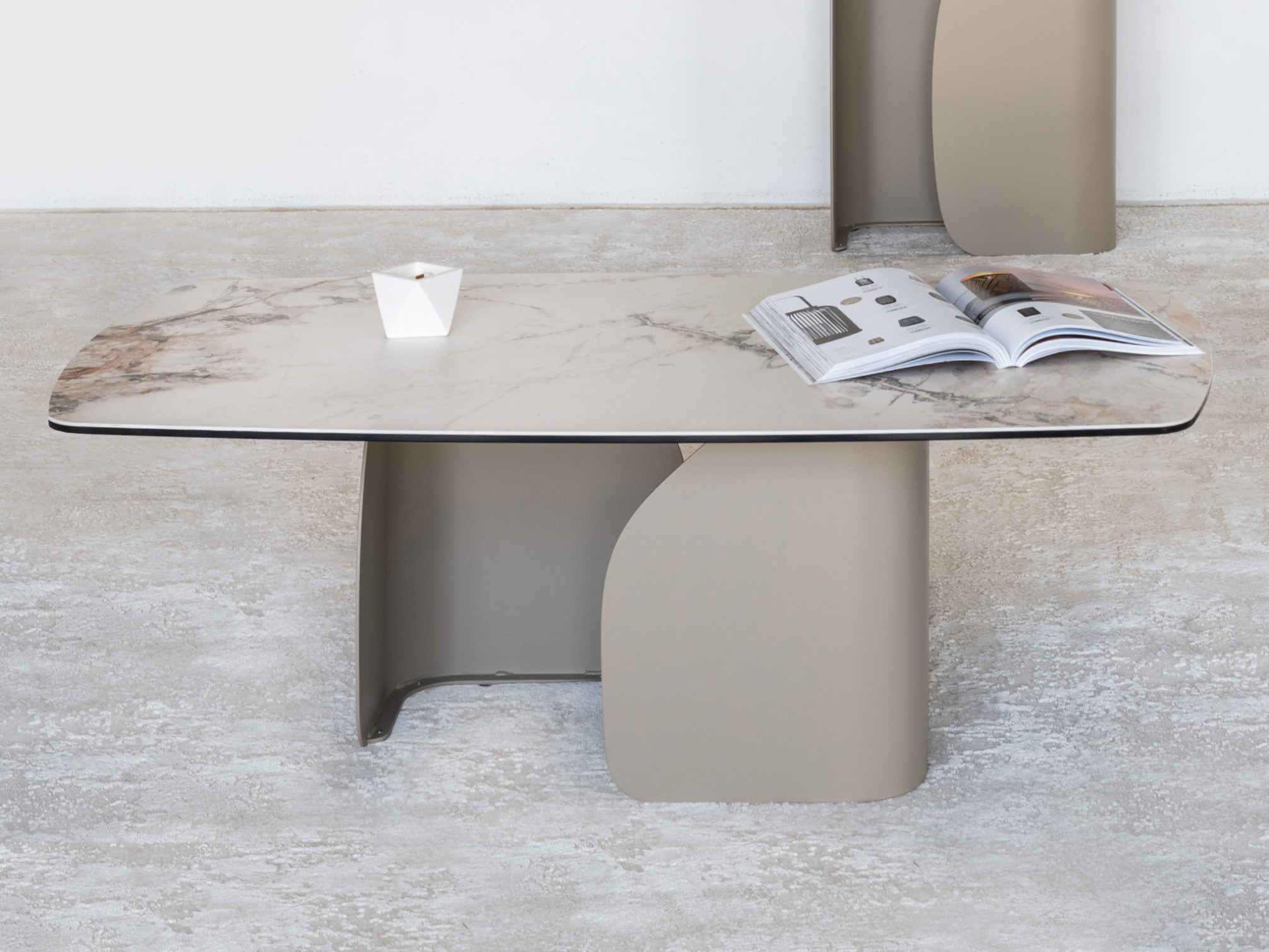 Зображення з  Журнальний стіл "Крістіано" аврора голд + бежевий