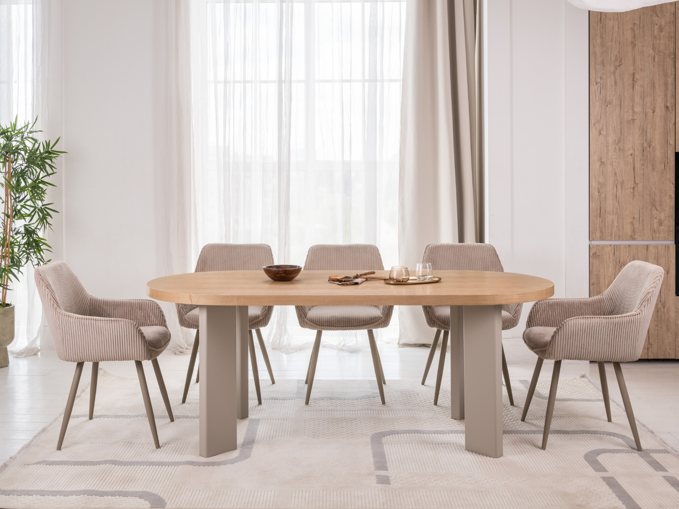 Зображення з  Стіл шпоноване МДФ Нікколо TM-236 ясень + теплий пісок