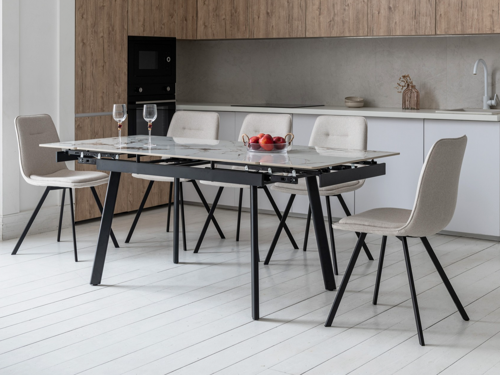 Зображення з  Керамічний стіл TM-98-1 панда вайт + чорний