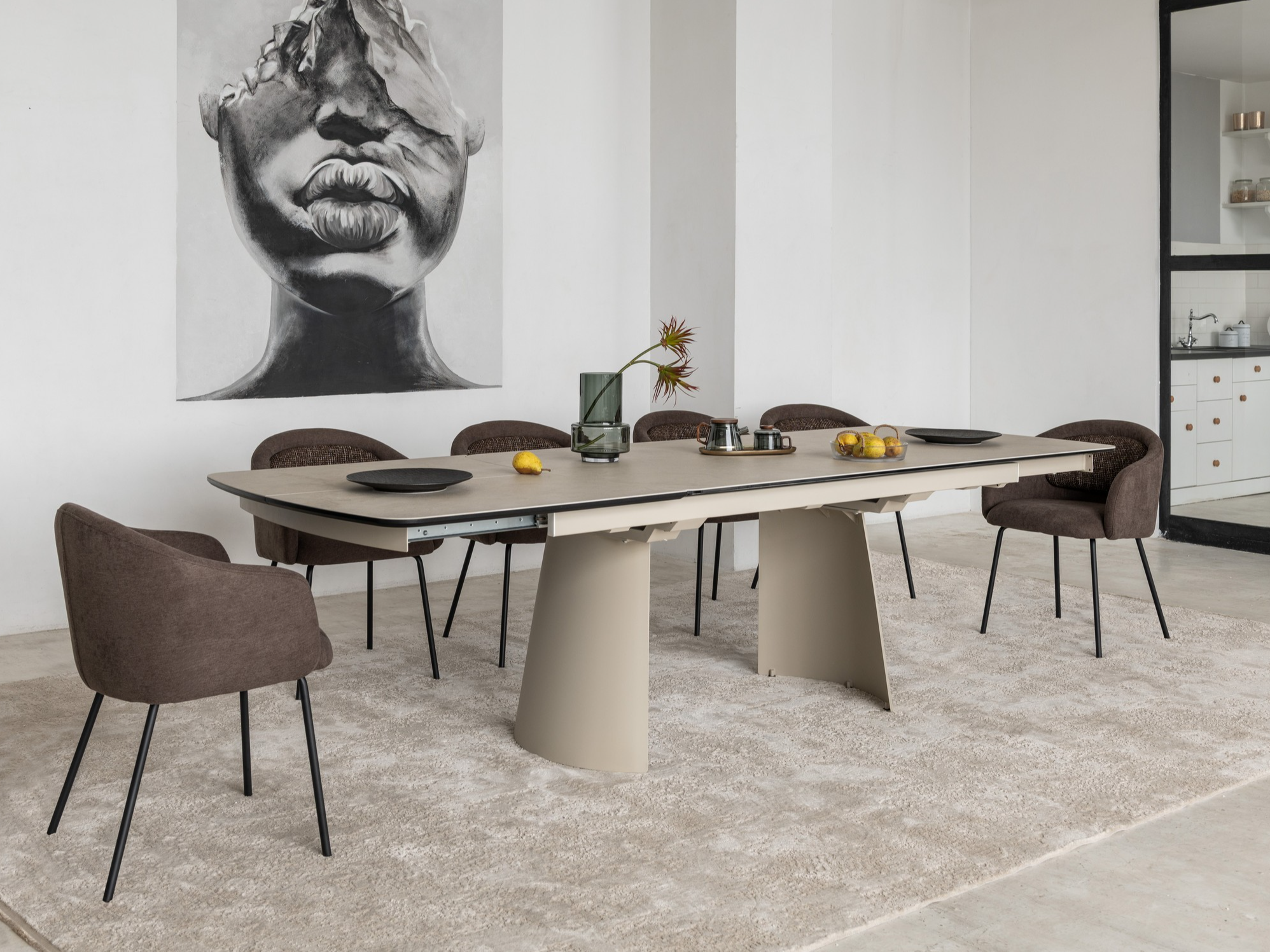 Зображення з  Керамічний стіл Вольтерра TML-1305 делікато беж + бежевий