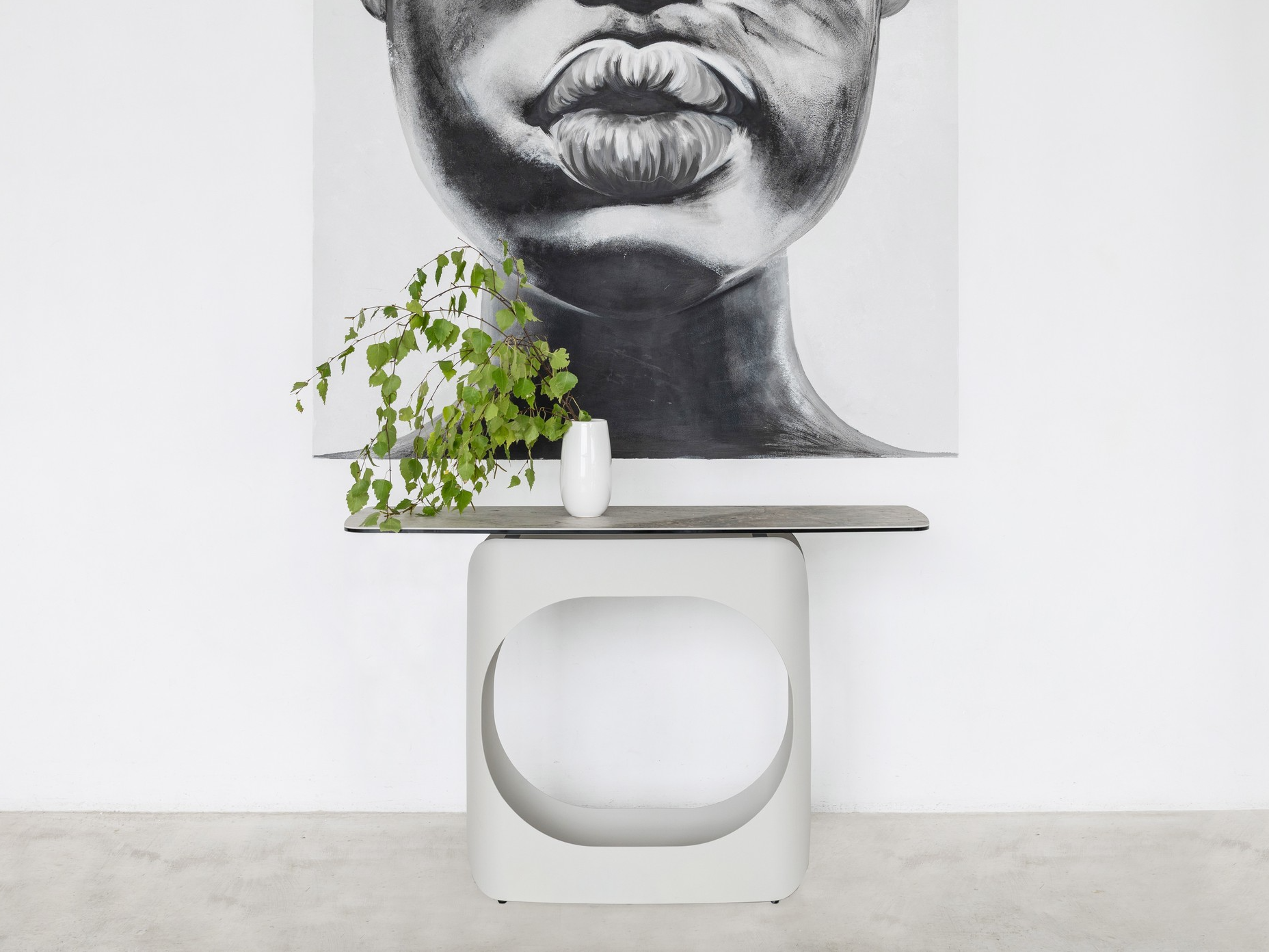 Зображення з  Консоль "Арно" сілвер рівер + айворі