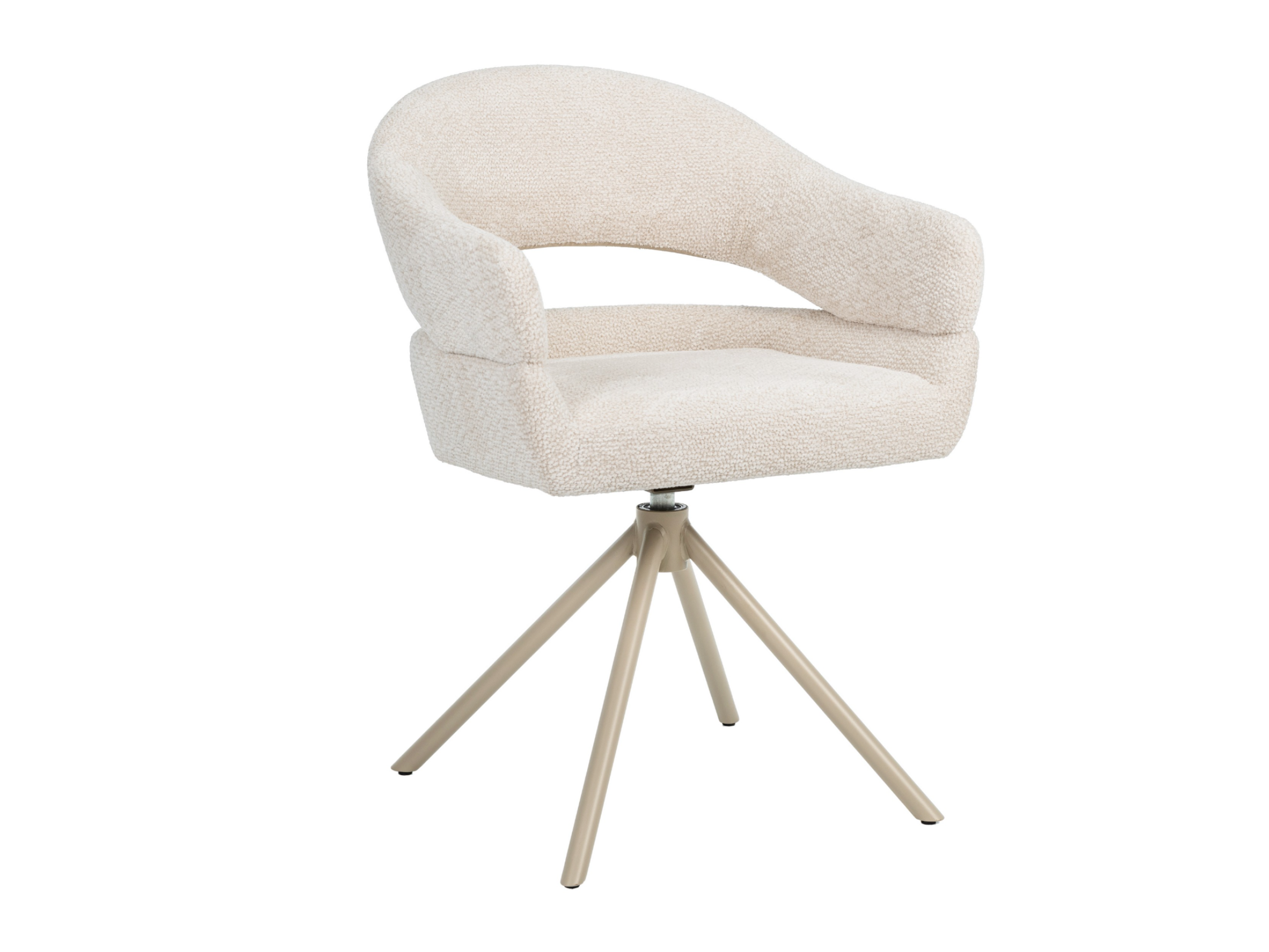 Зображення з  Стілець поворотний R-180 молочна хмара + капучино