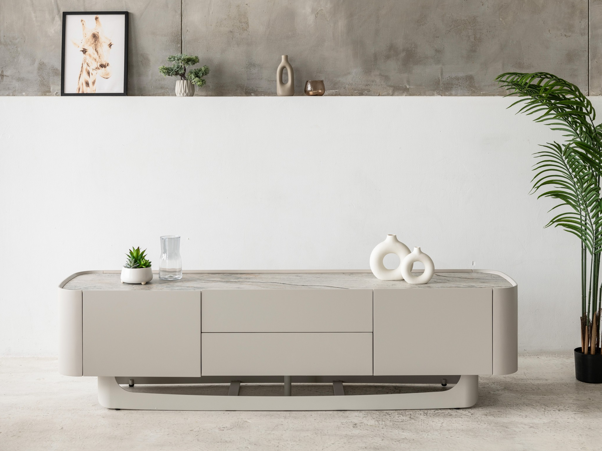 Зображення з  ТВ-тумба "Арно" сілвер рівер + айворі