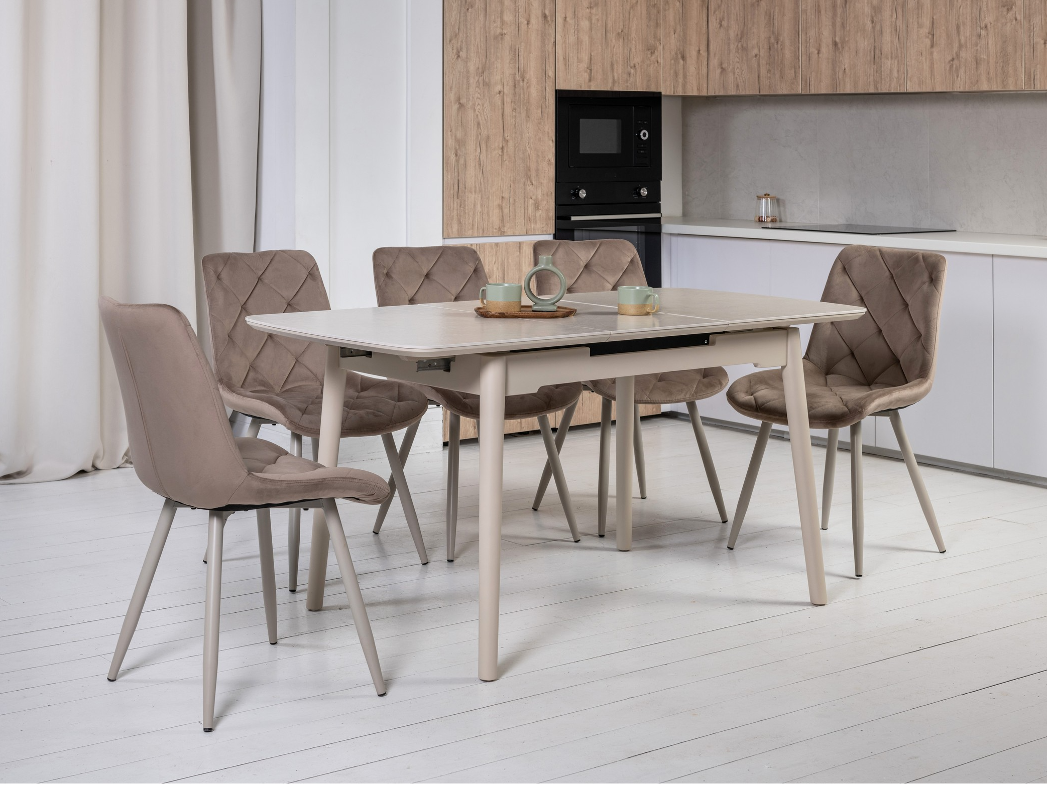 Зображення з  Керамічний стіл TM-76 крема саббія + капучино