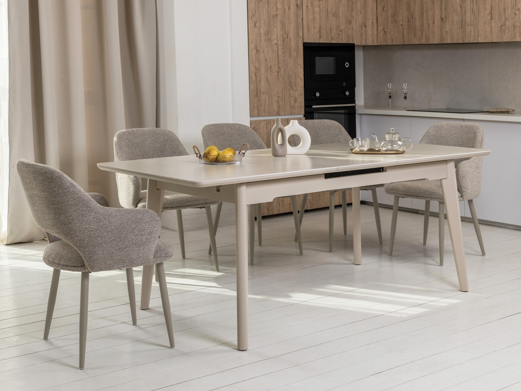 Зображення з  Керамічний стіл TM-125 крема саббія + капучино