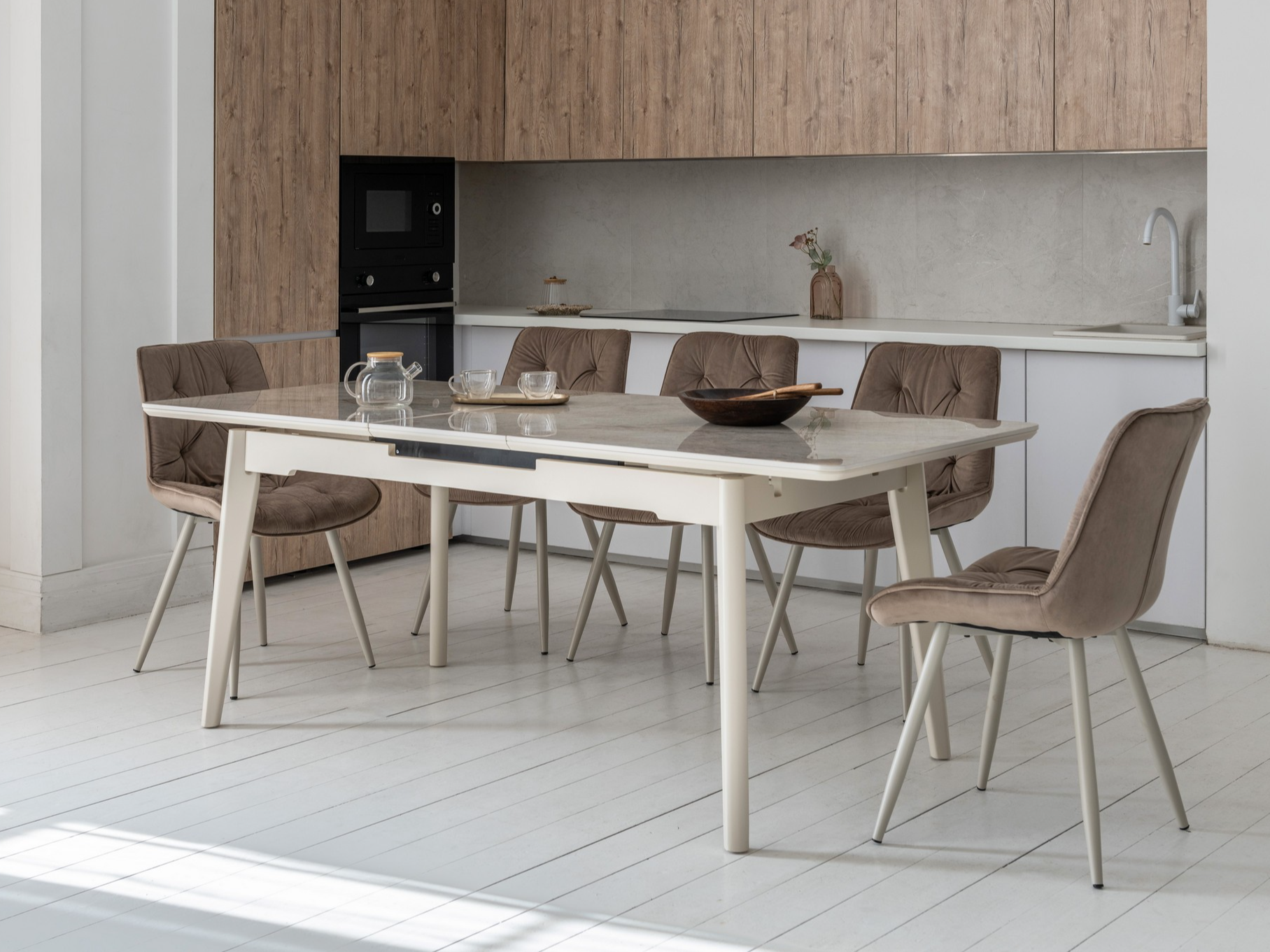 Зображення з  Керамічний стіл TM-125 містік грей + капучино