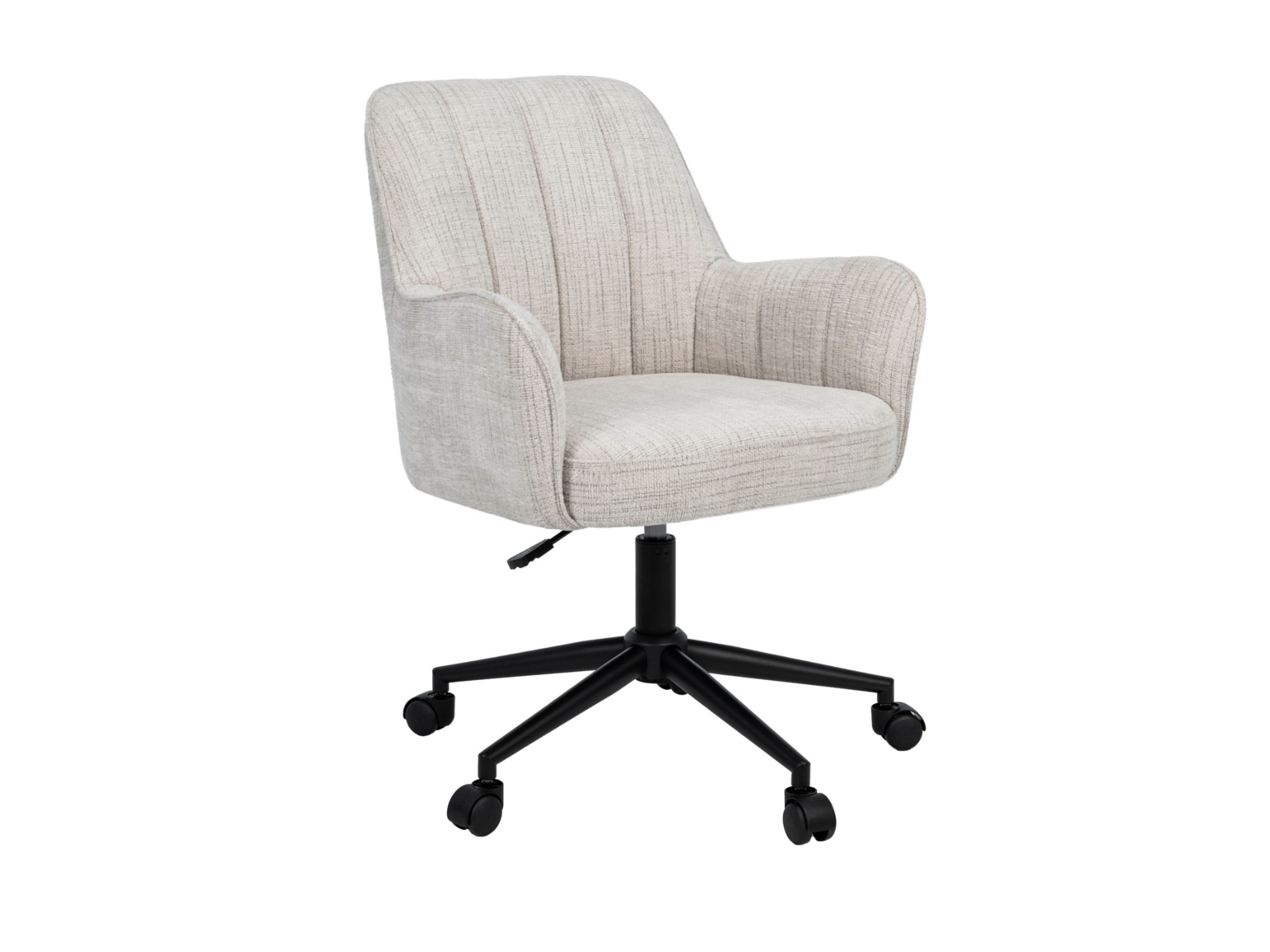 Зображення з  Крісло офісне O-10 кремовий штиль + чорний