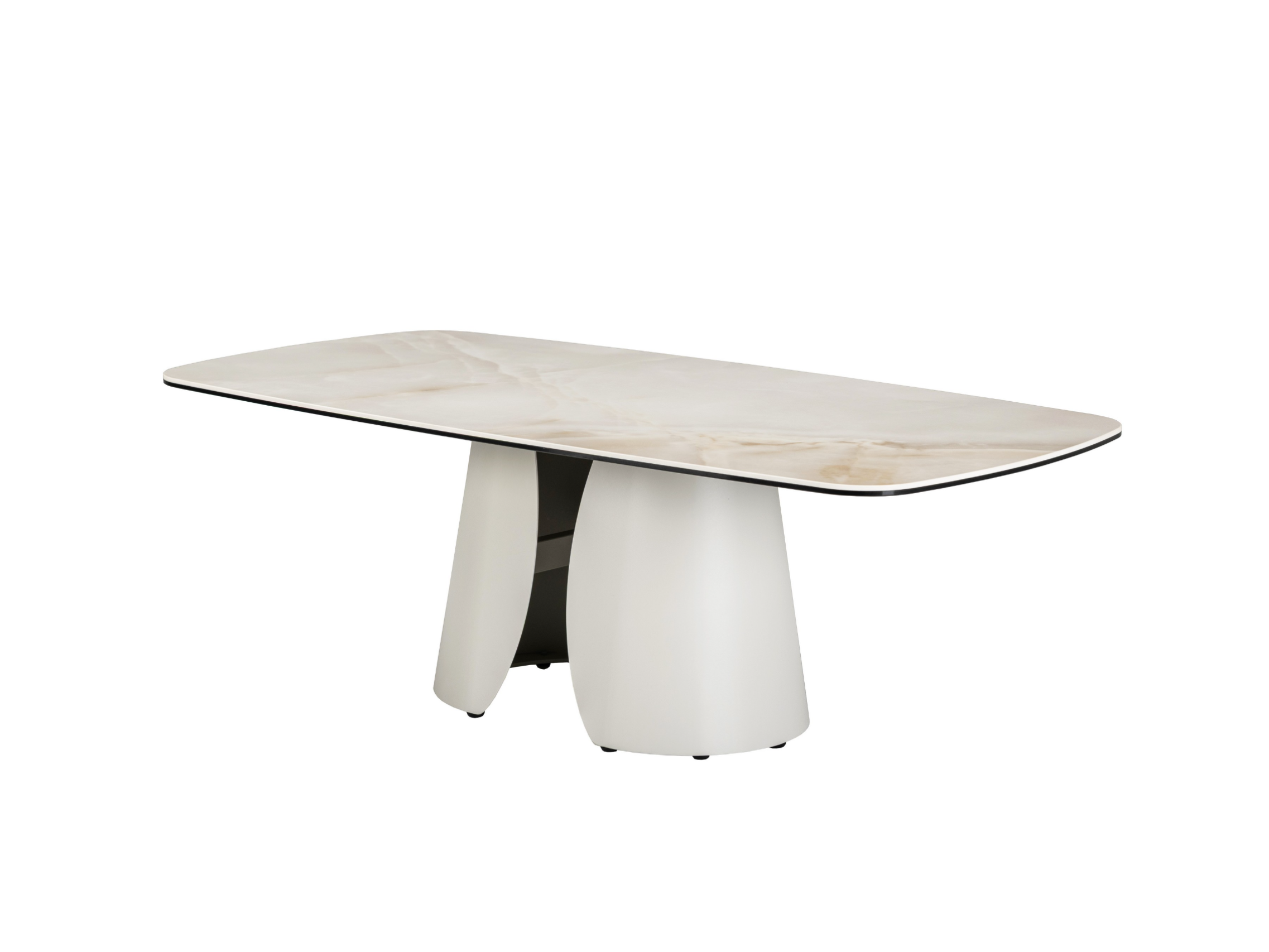 Зображення з  Журнальний стіл "Лунаріо" айворі онікс + айворі