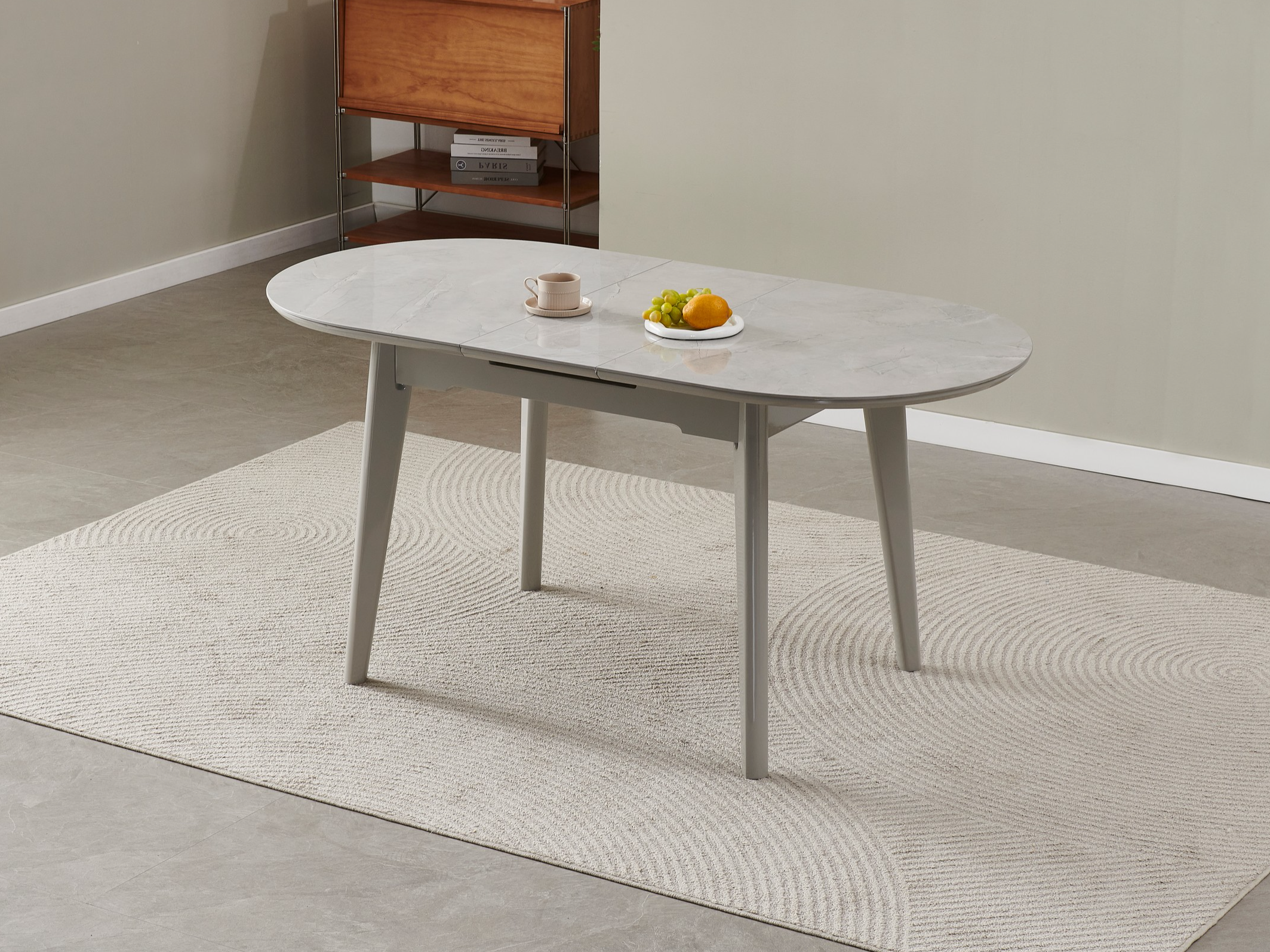 Зображення з  Керамічний стіл TM-126-1 калакатта мармур + сірий