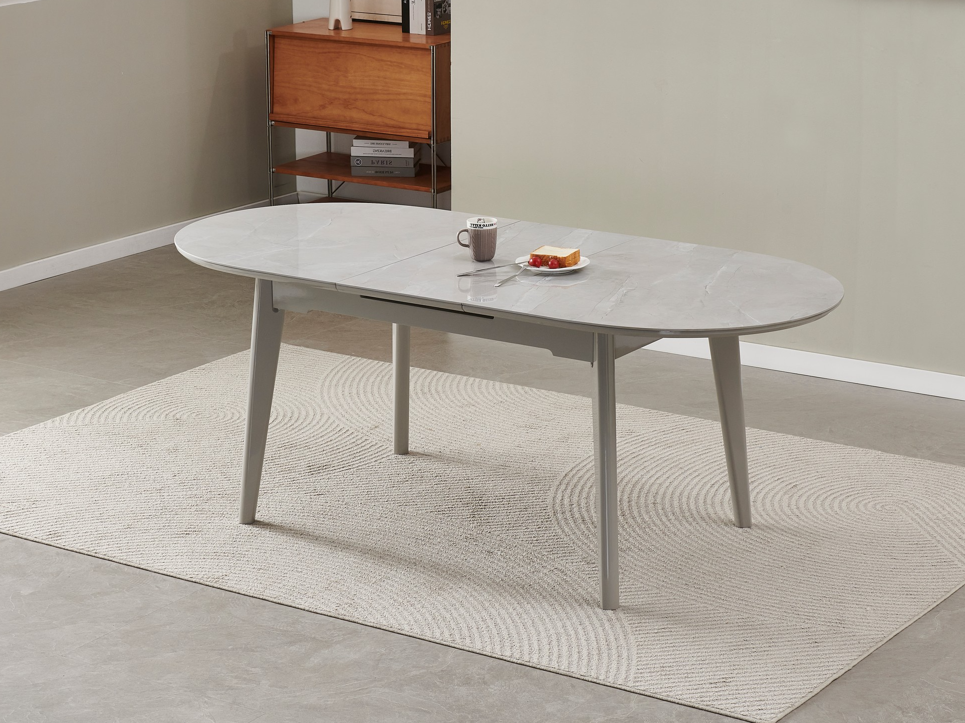 Зображення з  Керамічний стіл TM-126 калакатта мармур + сірий