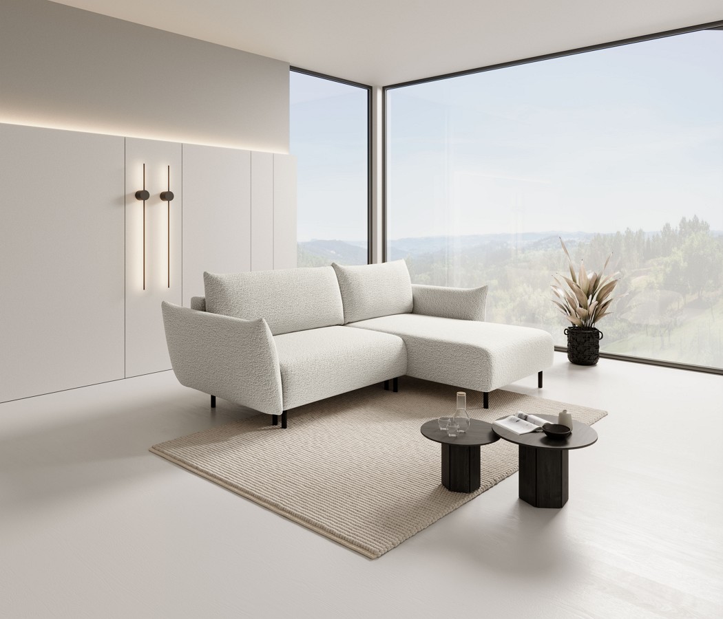 Зображення з  Диван кутовий розкладний АДЕЛЬ / ADEL на ніжках Perfect Home Польща