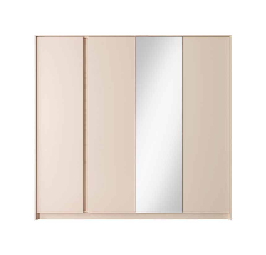 Зображення з  Шафа для одягу Perfect Home Даст / Dast 4-дверна з дзеркалом 4D/220 Беж