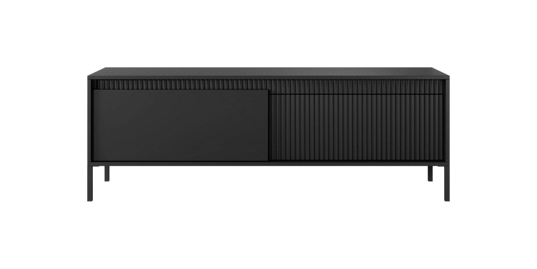 Зображення з  Тумба під телевізор Perfect Home Сенсо / Senso 2-дверна 2D/153 Чорний