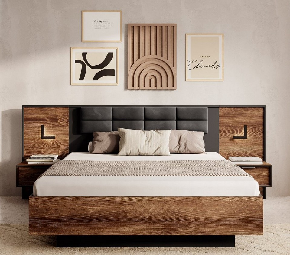 Зображення з  Спальня Perfect Home Мілтон / Milton C Каштан/антрацит