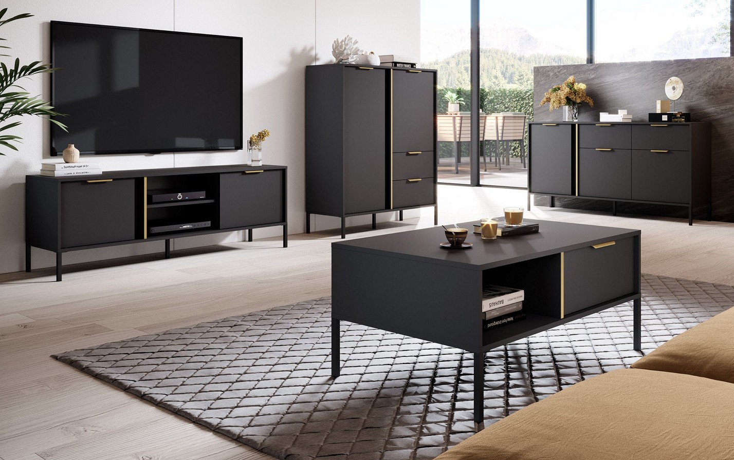 Зображення з  Стінка Perfect Home Ларс / Lars A Антрацит