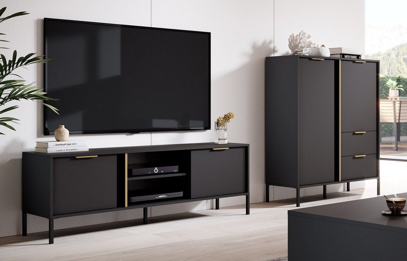 Зображення з  Стінка Perfect Home Ларс / Lars B Антрацит