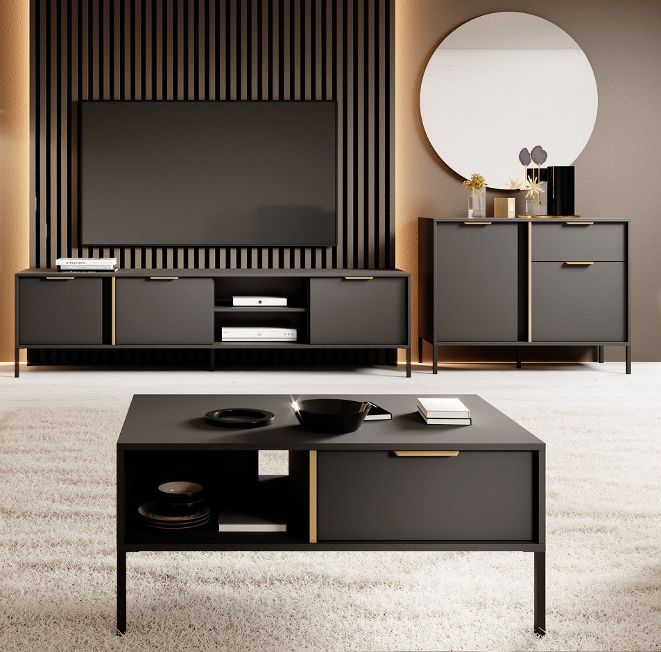 Зображення з  Стінка Perfect Home Ларс / Lars D Антрацит