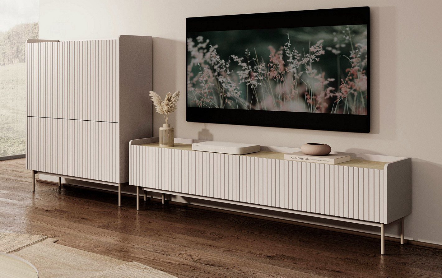 Зображення з  Стінка Perfect Home Левел / Level B Беж/дуб сканді