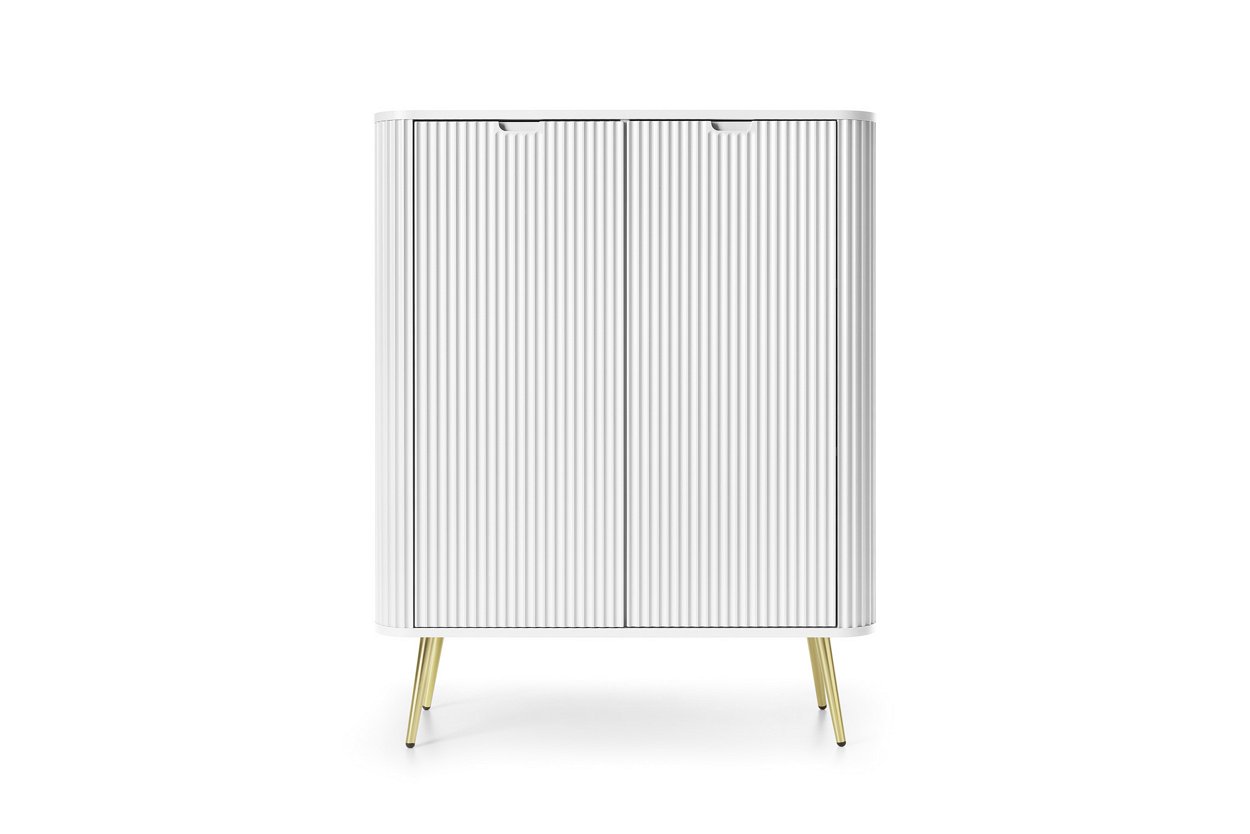 Зображення з  Комод Perfect Home Зова / Zova 2-дверний з золотими ніжками K103 Білий