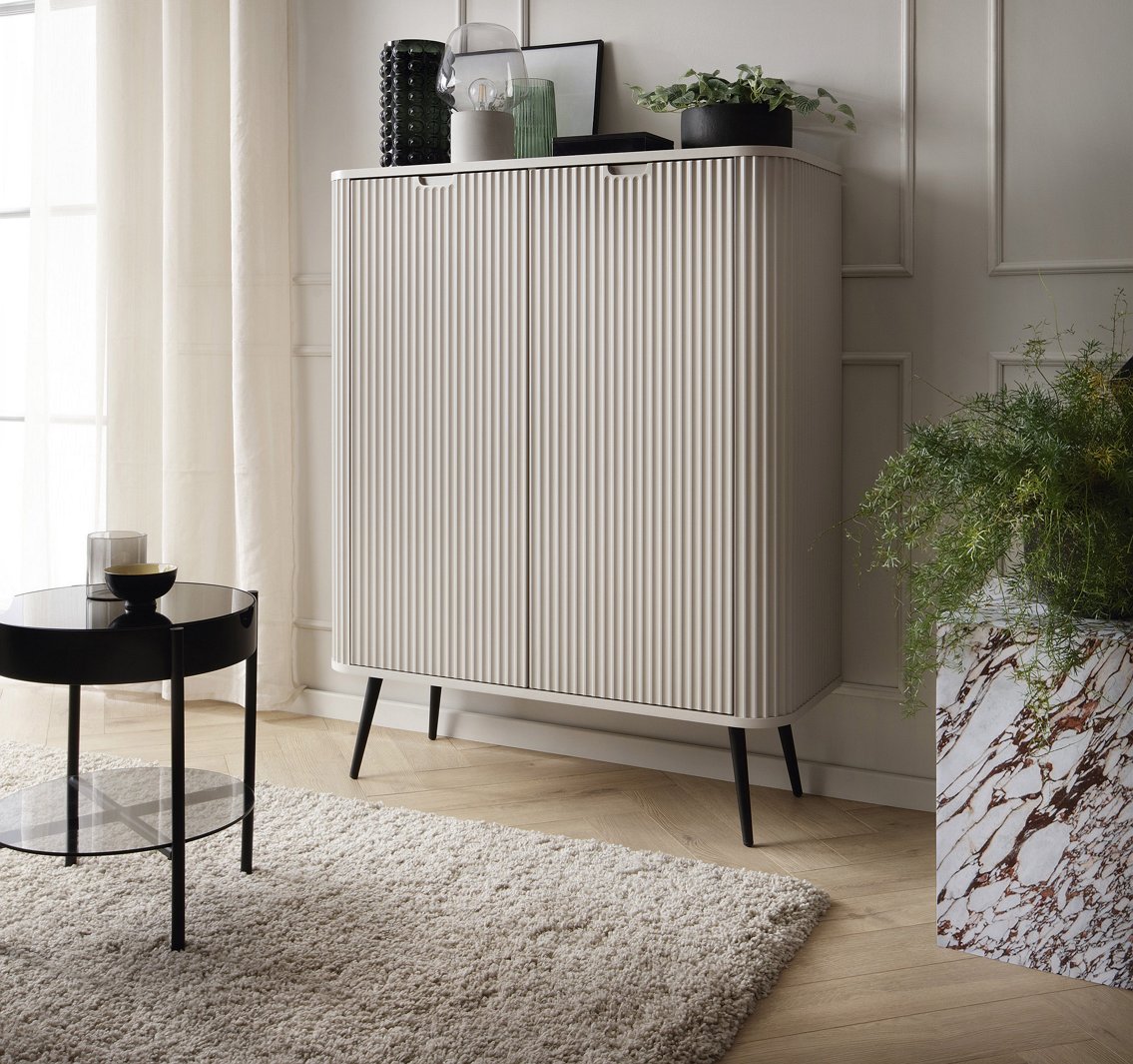 Зображення з  Комод Perfect Home Зова / Zova 2-дверний з чорними ніжками K103 Кашемір