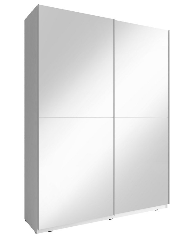 Зображення з  Шафа-купе Perfect Home Міка III / Mika III 150 2-дверна з дзеркалом Білий