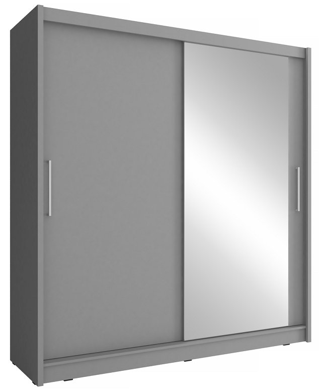 Зображення з  Шафа-купе Perfect Home Мая I / Maja I 200 2-дверна з дзеркалом Графіт