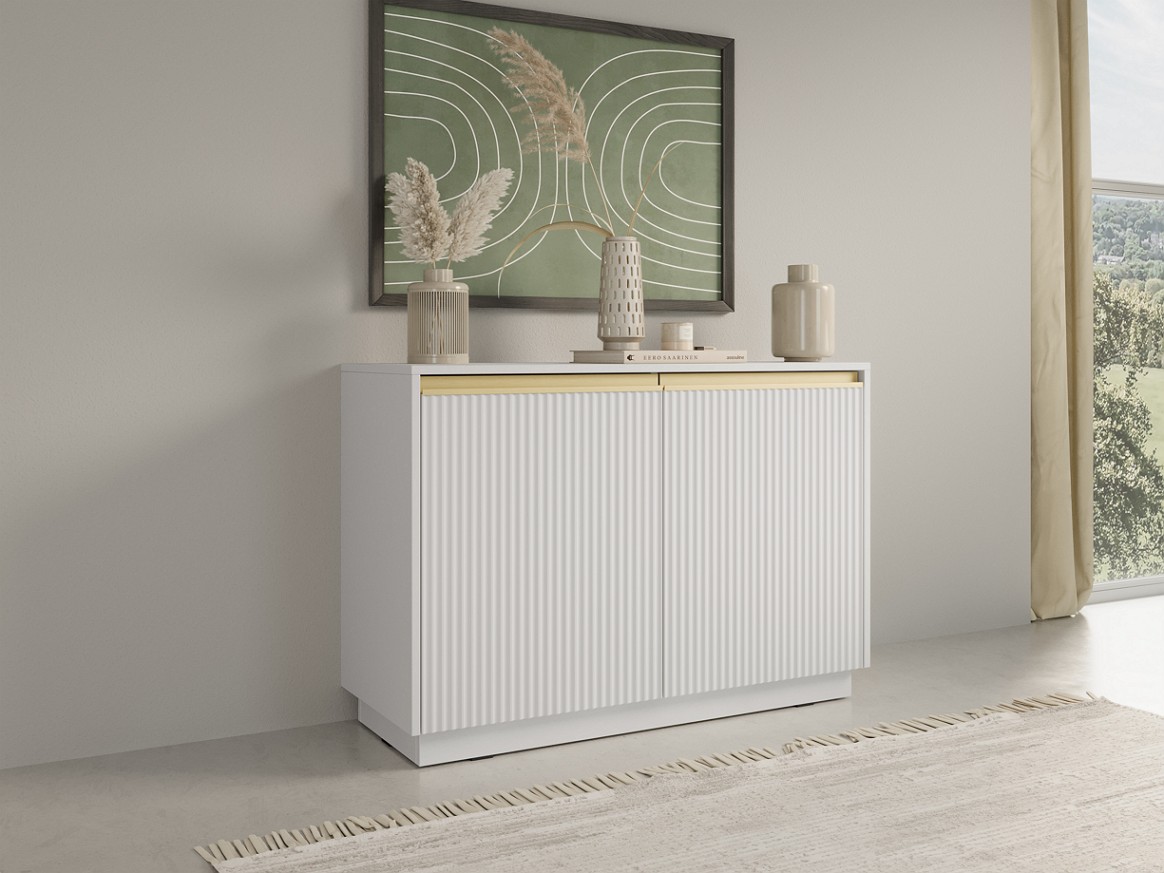 Зображення з  Комод Perfect Home Роял / Royal K104 2-дверний Білий