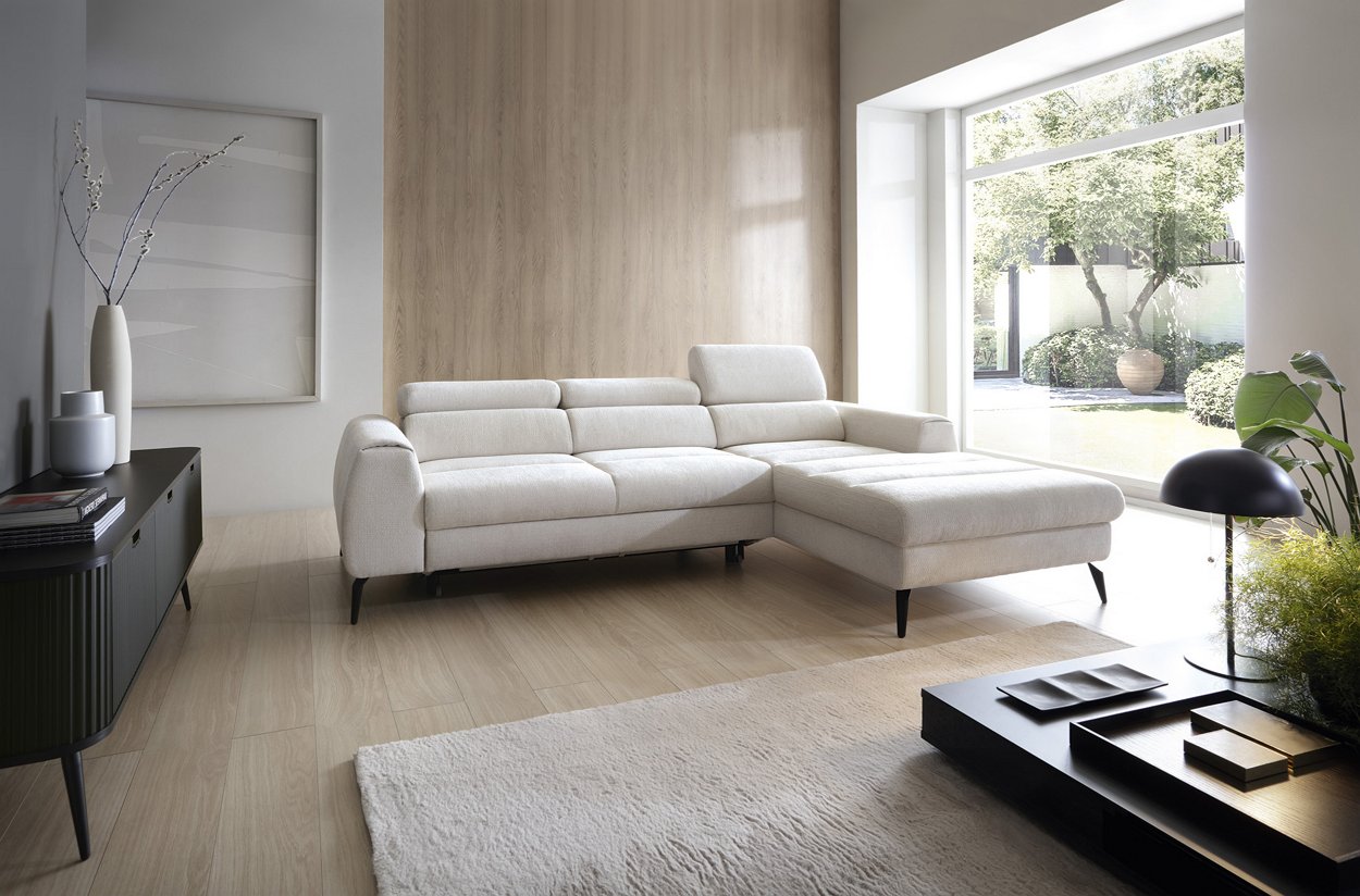 Зображення з  Диван кутовий розкладний ДЖАЗ М / JAZZ M на ніжках Perfect Home Польща