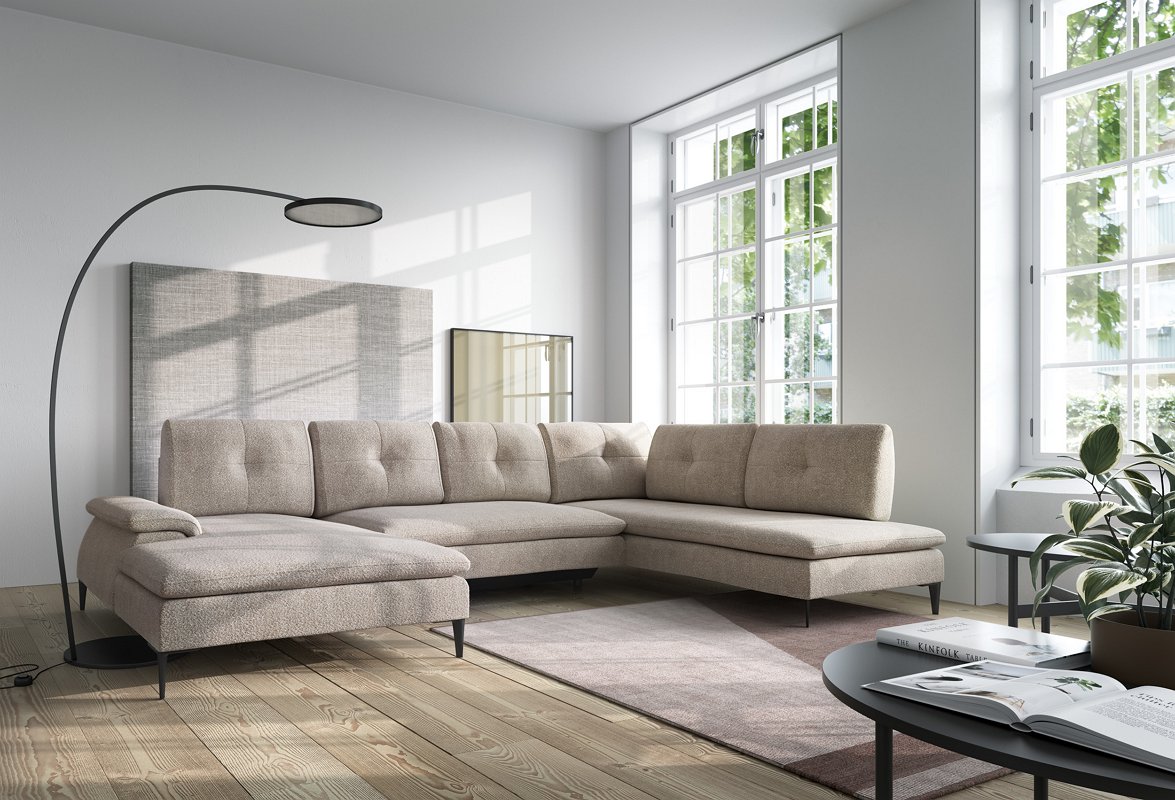 Зображення з  Диван кутовий розкладний ЗОНДА У2 / ZONDA U2 на ніжках Perfect Home Польща