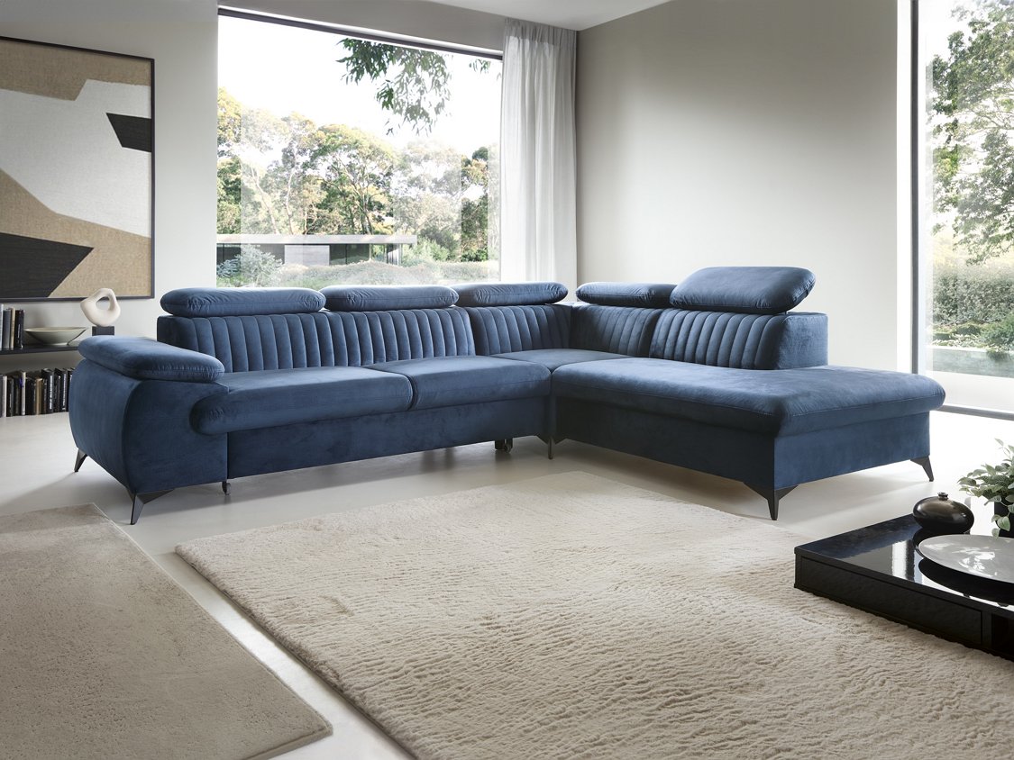 Зображення з  Диван кутовий розкладний БЕЛТ Л / BELT L на ніжках Perfect Home Польща